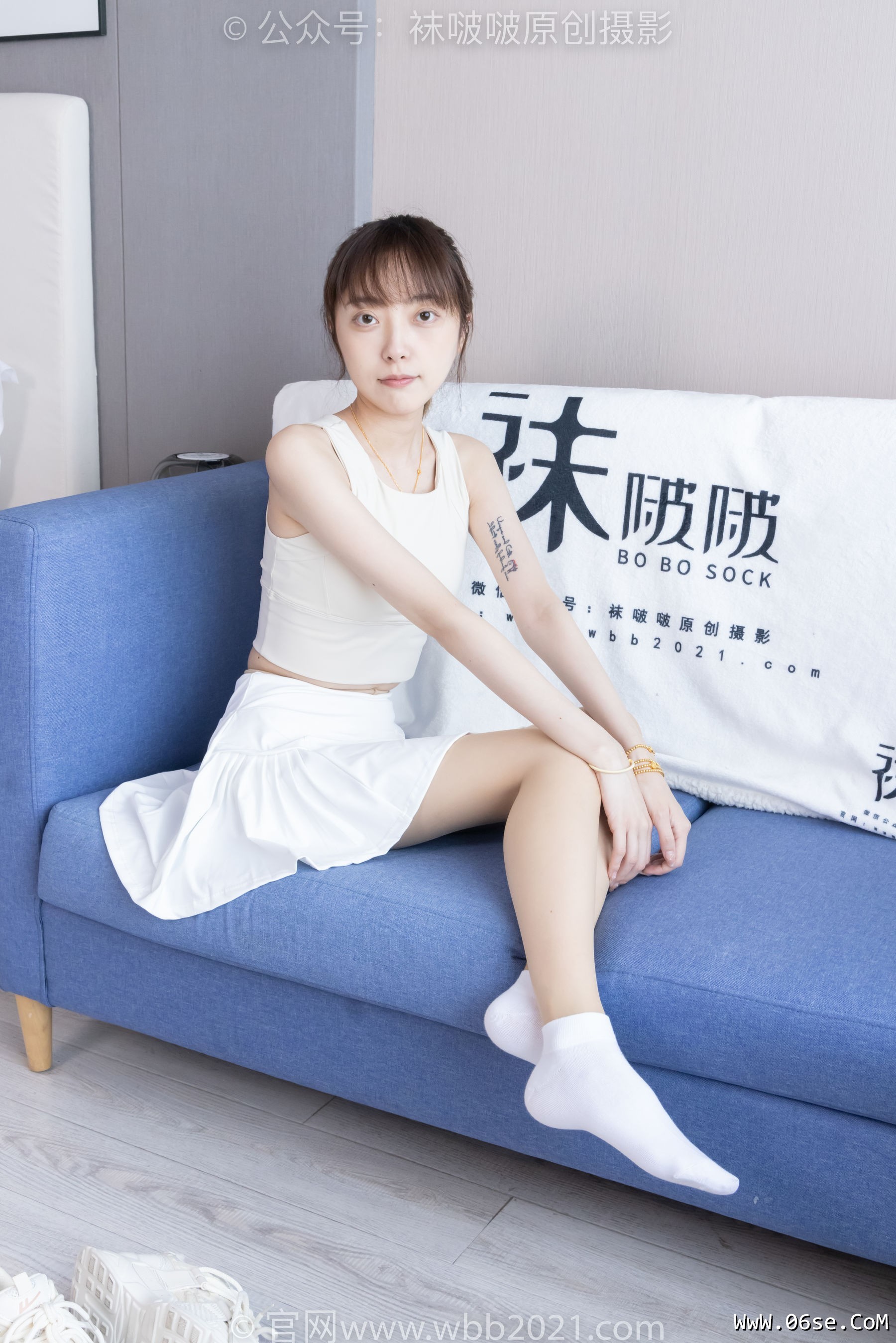 图片[72]-BoBoSocks袜啵啵 No.424 稚予 -运动鞋、白棉袜、肉丝、腰丝[140P]-六色网