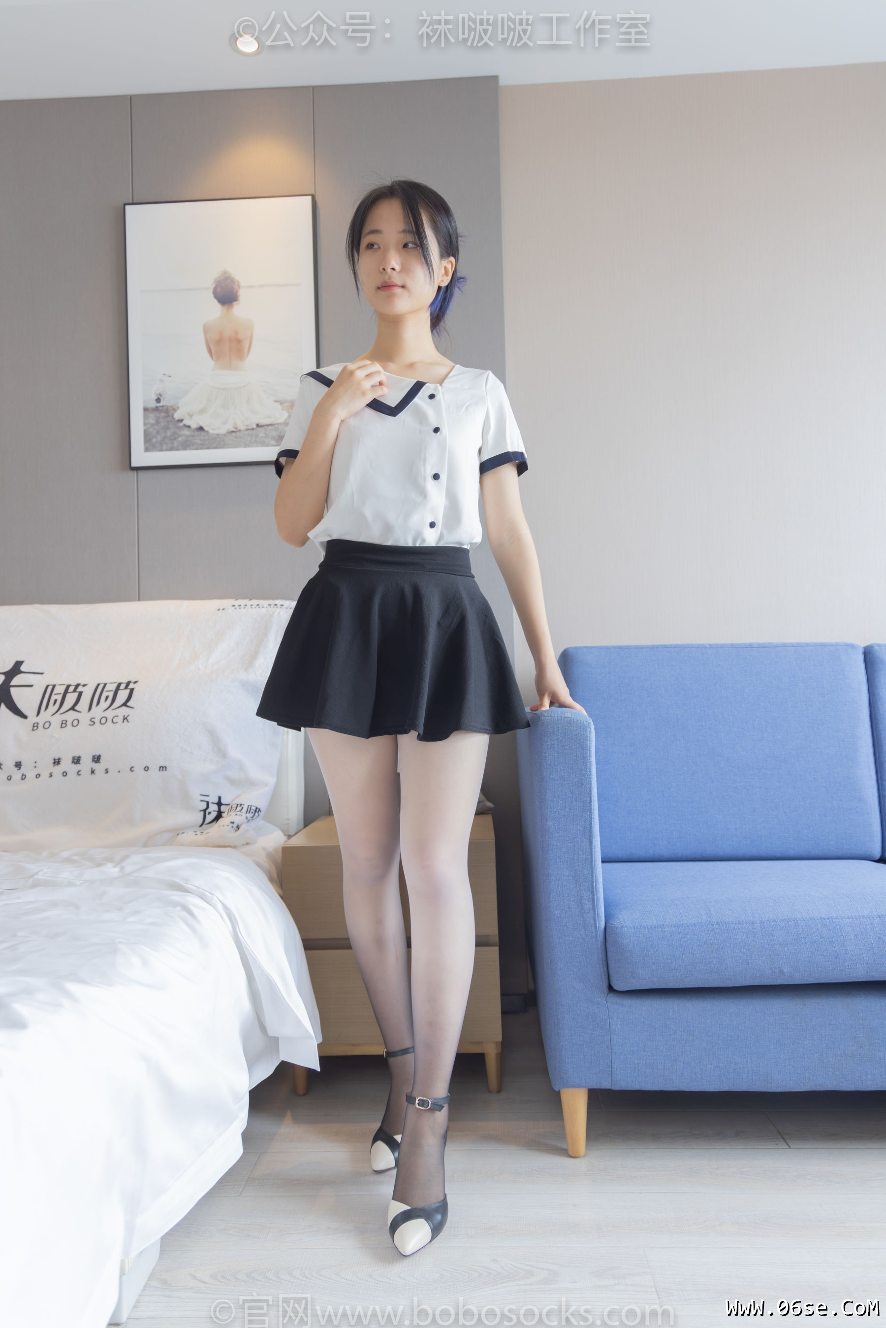 图片[10]-BoBoSocks袜啵啵 No.089 小淳-高跟鞋、黑白渐变丝袜[140P]-六色网