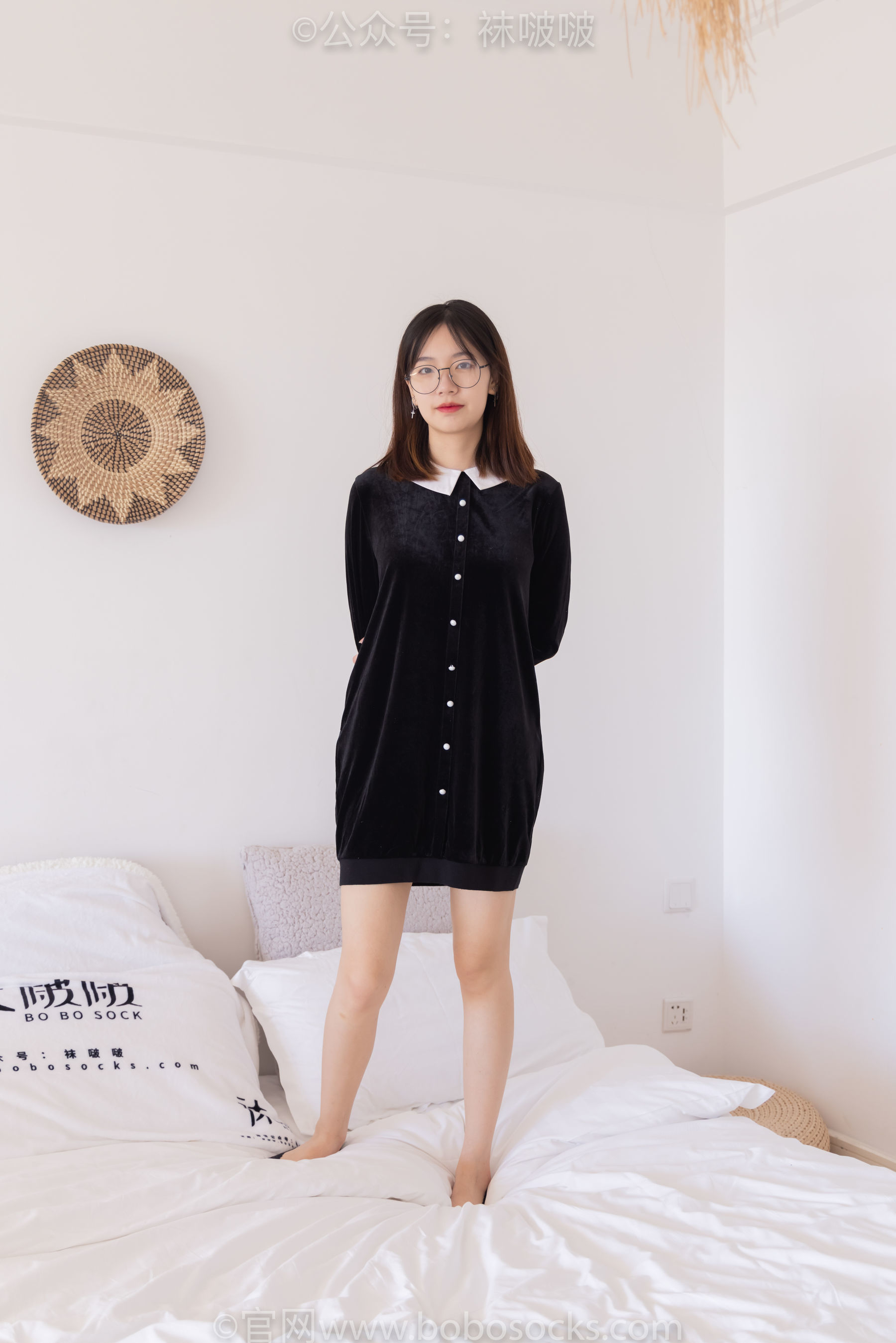 图片[131]-BoBoSocks袜啵啵 No.053 小甜豆-皮鞋、厚黑丝、黑色蕾丝船袜[140P]-六色网