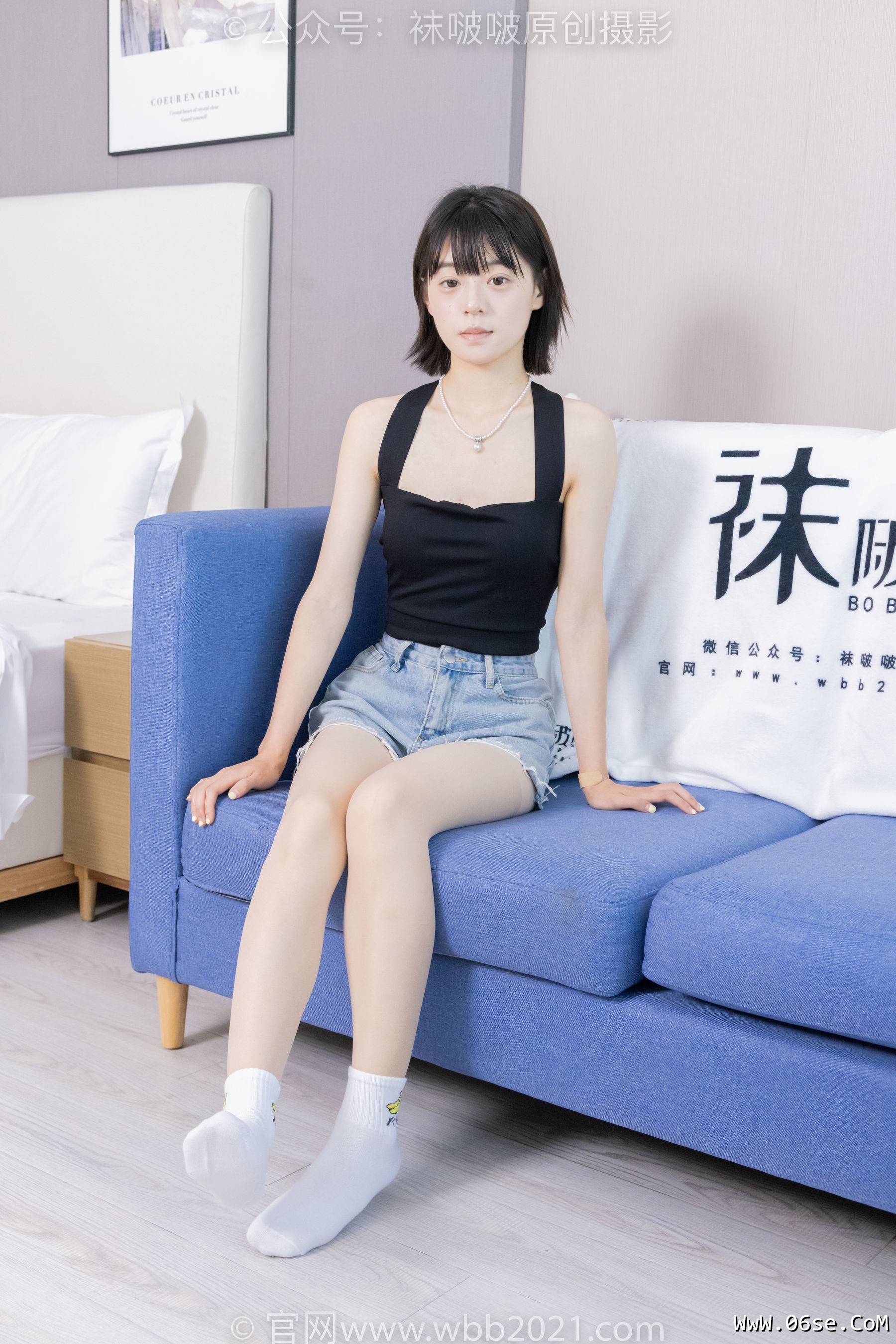 图片[116]-BoBoSocks袜啵啵 No.422 糯米 -长靴、白棉袜、肉丝[140P]-六色网