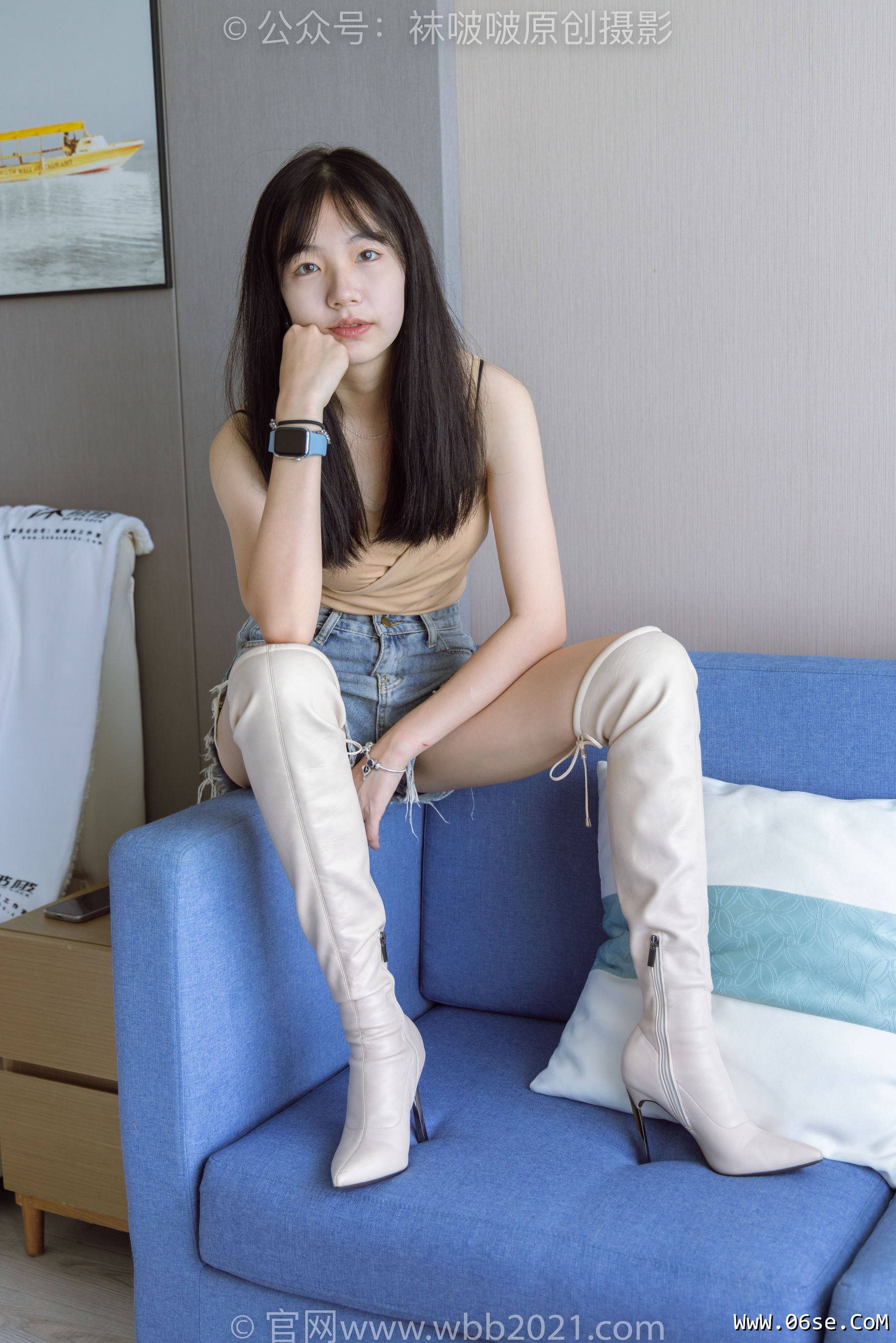图片[99]-BoBoSocks袜啵啵 No.441 小甜豆 -高跟长靴、白棉袜、裸足[179P]-六色网