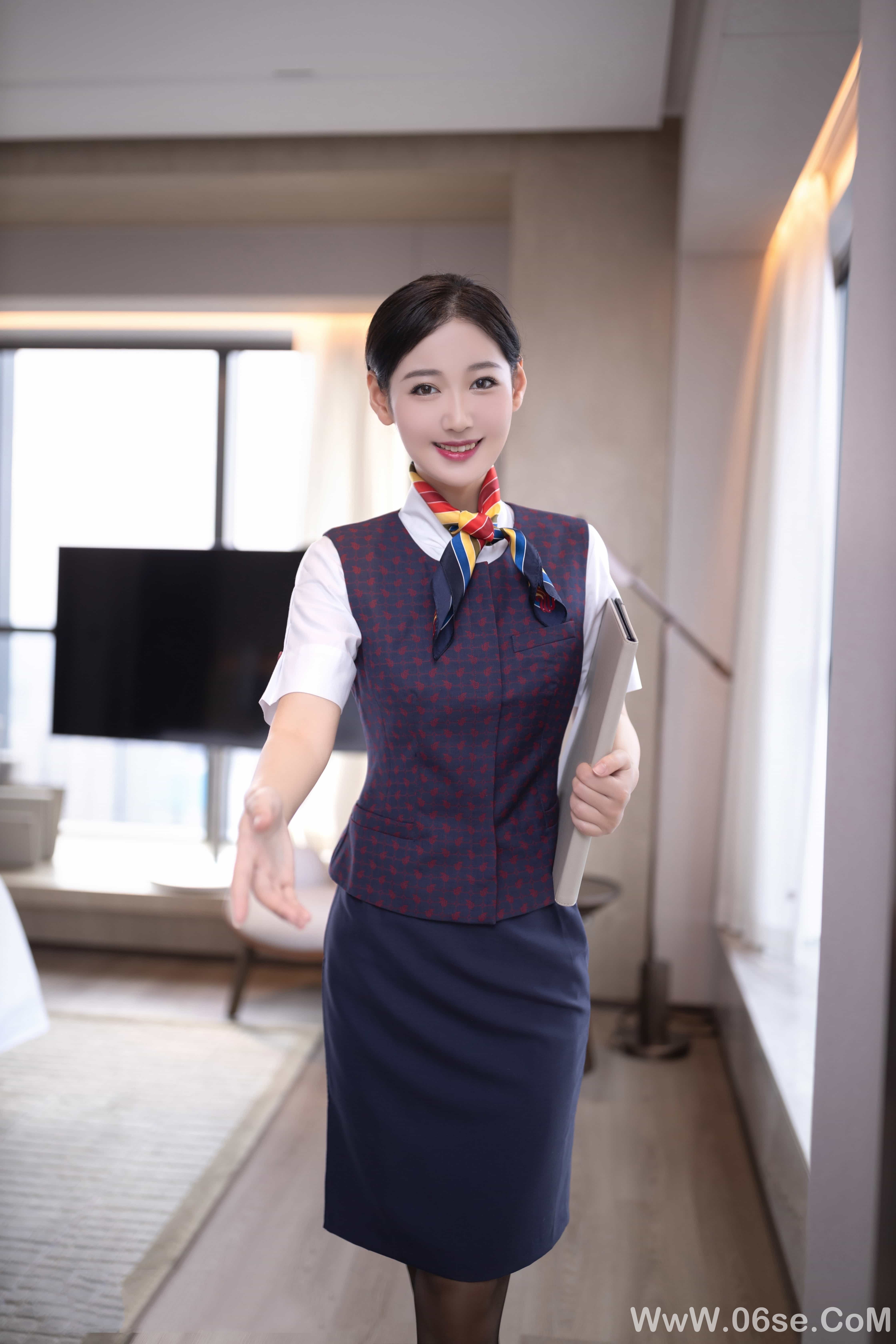 图片[23]-唐安琪国航空姐原版写真[89P]-六色网