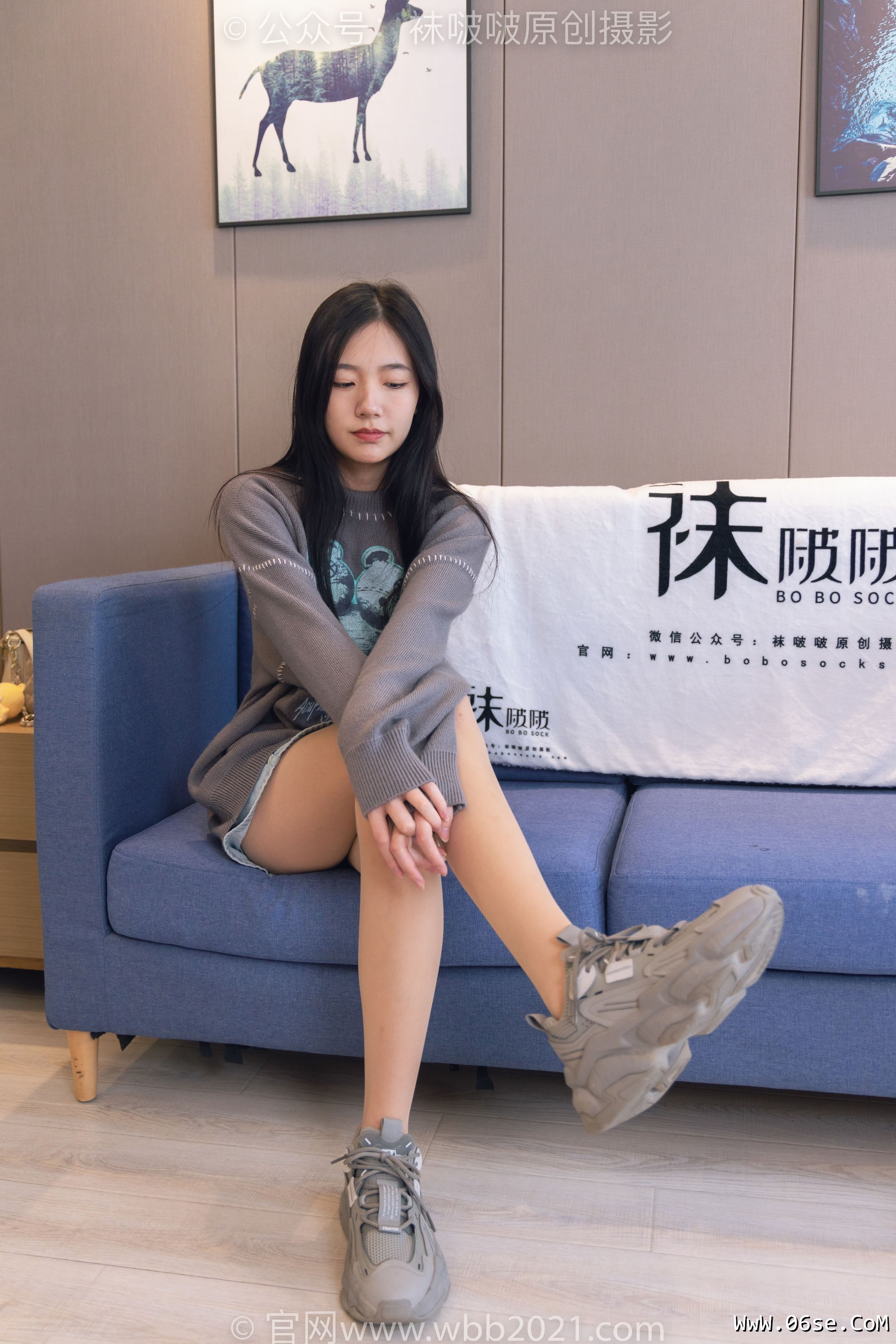 图片[58]-BoBoSocks袜啵啵 No.354 小甜豆 -运动鞋、肉丝[140P]-六色网