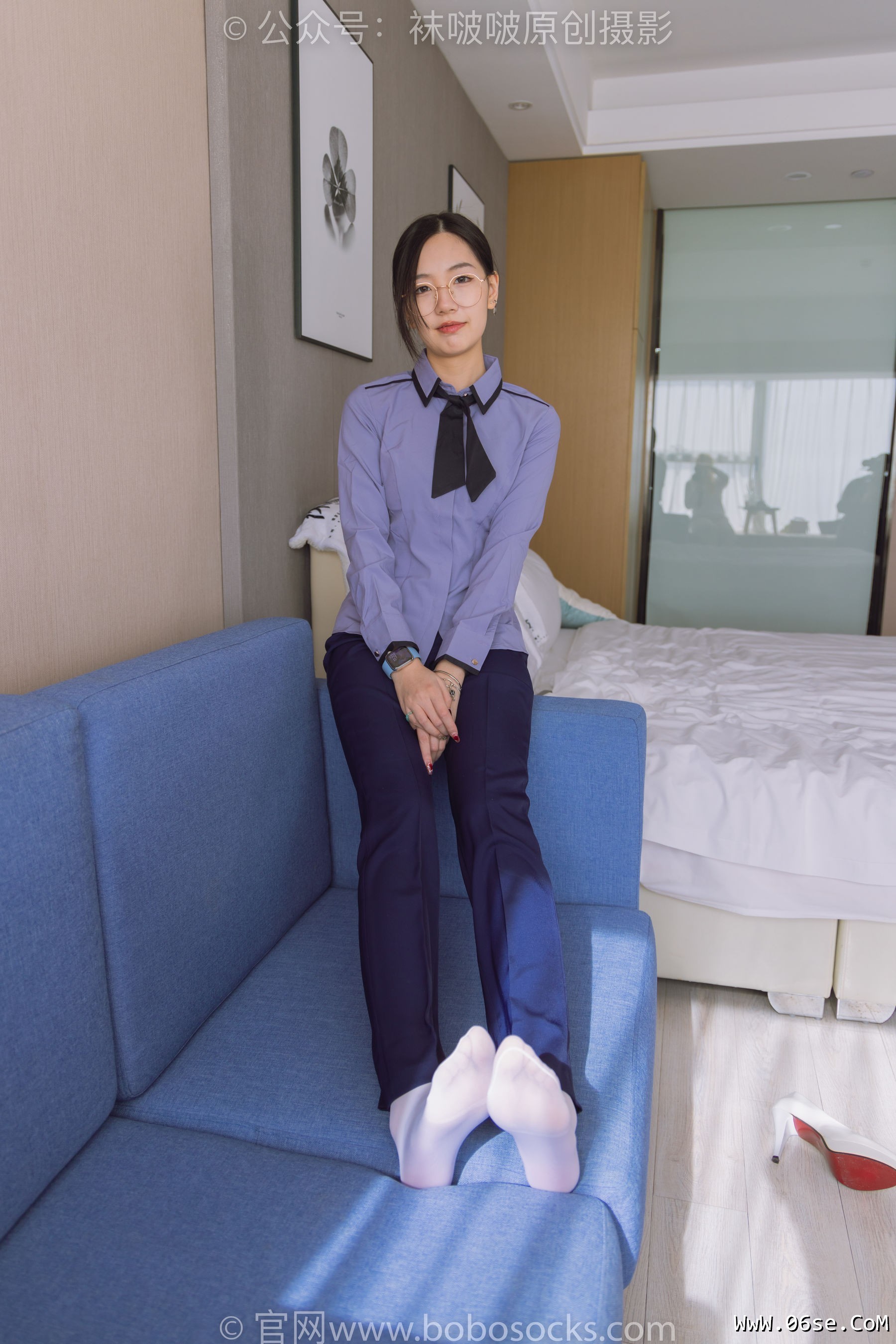 图片[37]-BoBoSocks袜啵啵 No.178 小甜豆-高跟鞋、厚白丝、ol风裤里丝[140P]-六色网