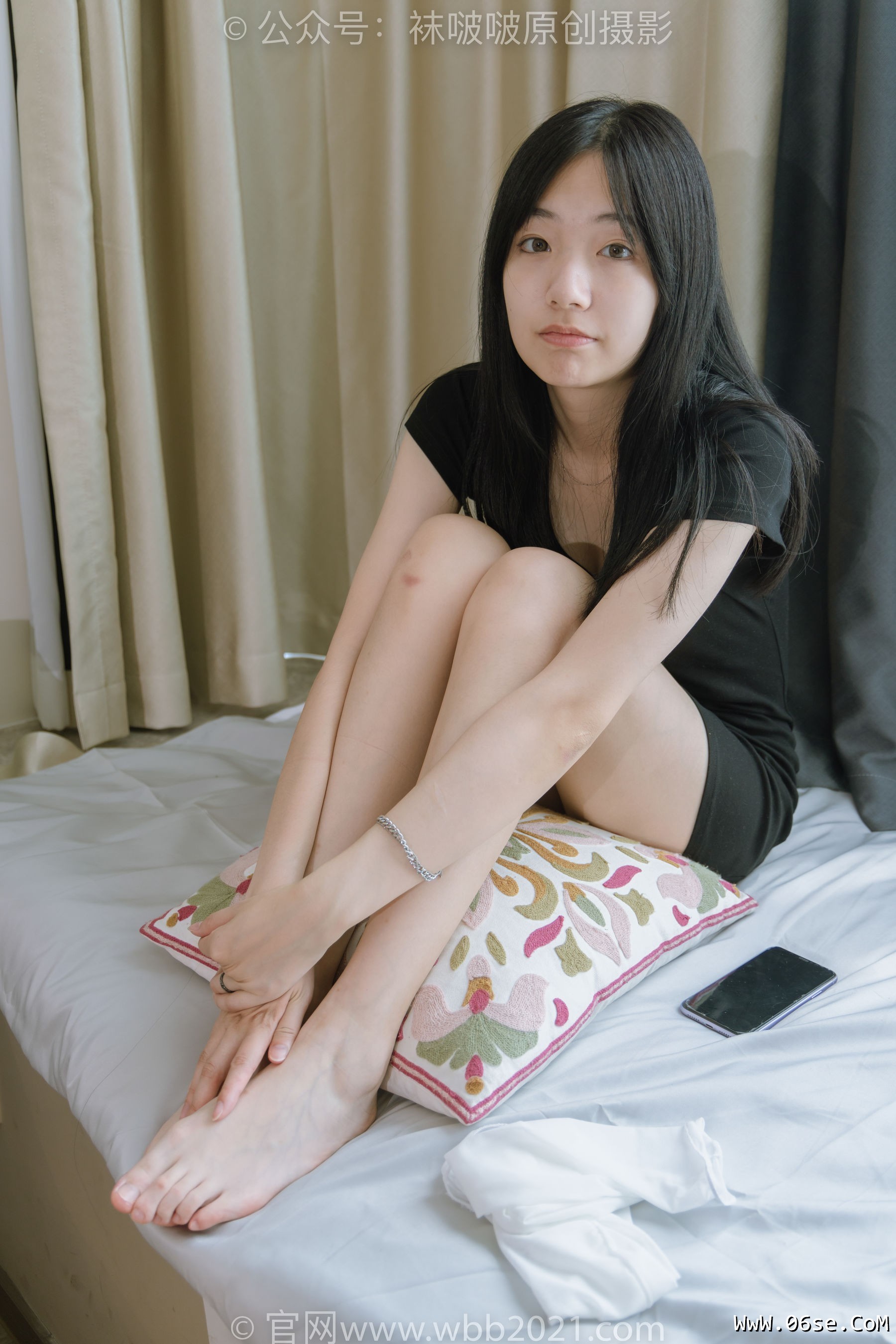 图片[34]-BoBoSocks袜啵啵 No.363 小甜豆 -两双平底鞋、黑色船袜、裸足[140P]-六色网