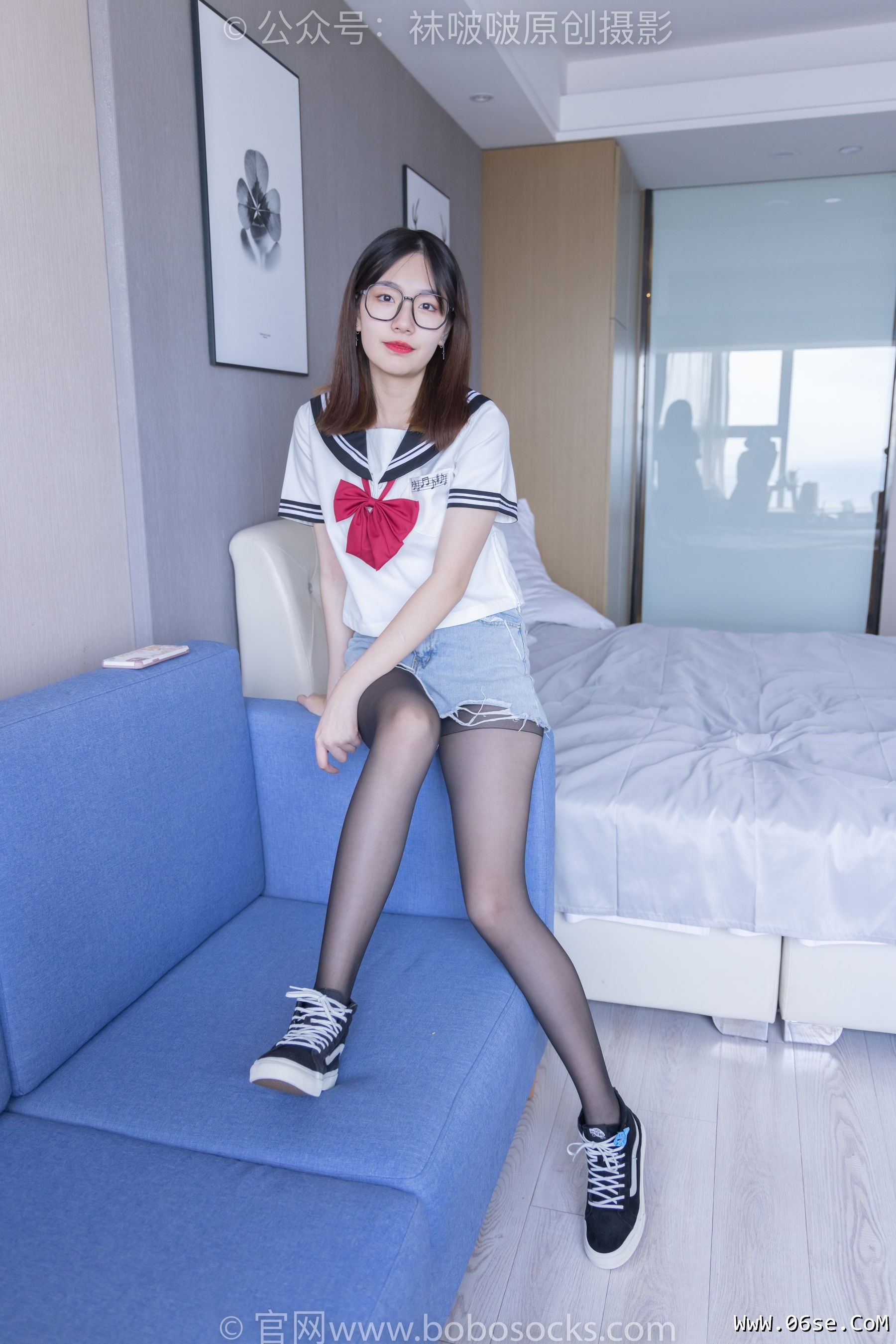 图片[128]-BoBoSocks袜啵啵 No.215 小甜豆-三双帆布鞋板鞋、厚白丝、黑丝[144P]-六色网