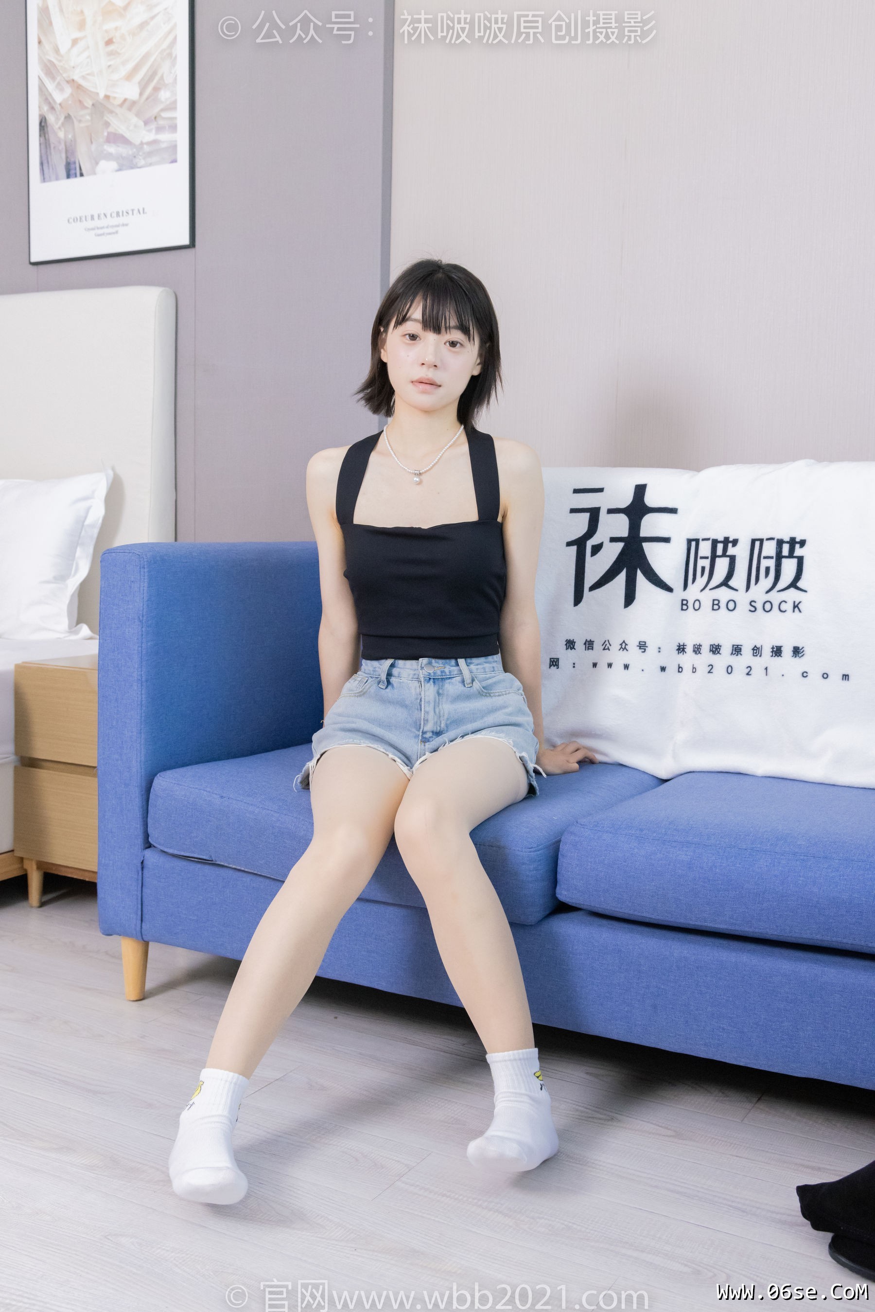 图片[121]-BoBoSocks袜啵啵 No.422 糯米 -长靴、白棉袜、肉丝[140P]-六色网