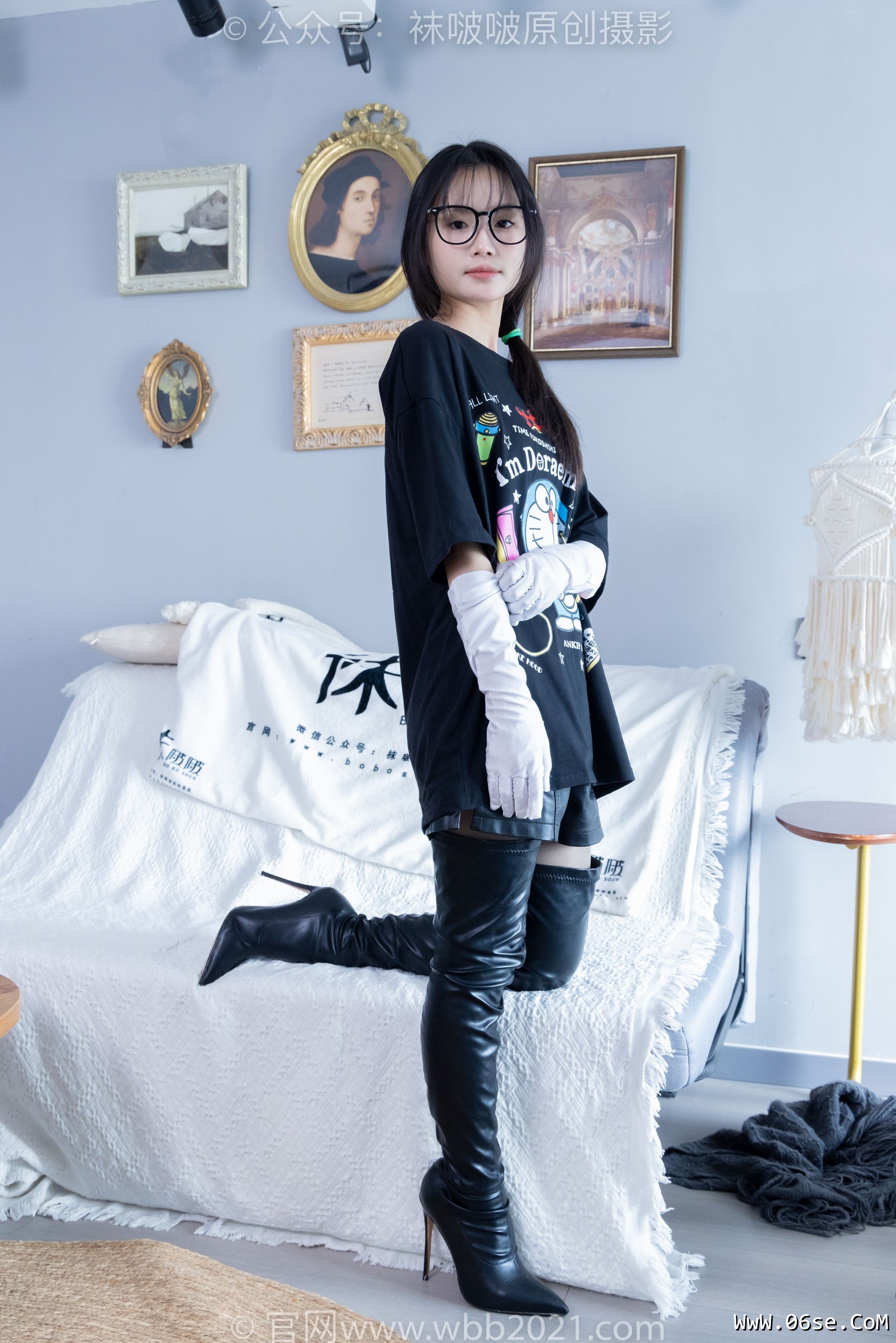 图片[81]-BoBoSocks袜啵啵 No.343 甜甜圈 -高跟长靴、黑丝打底、肉丝[150P]-六色网