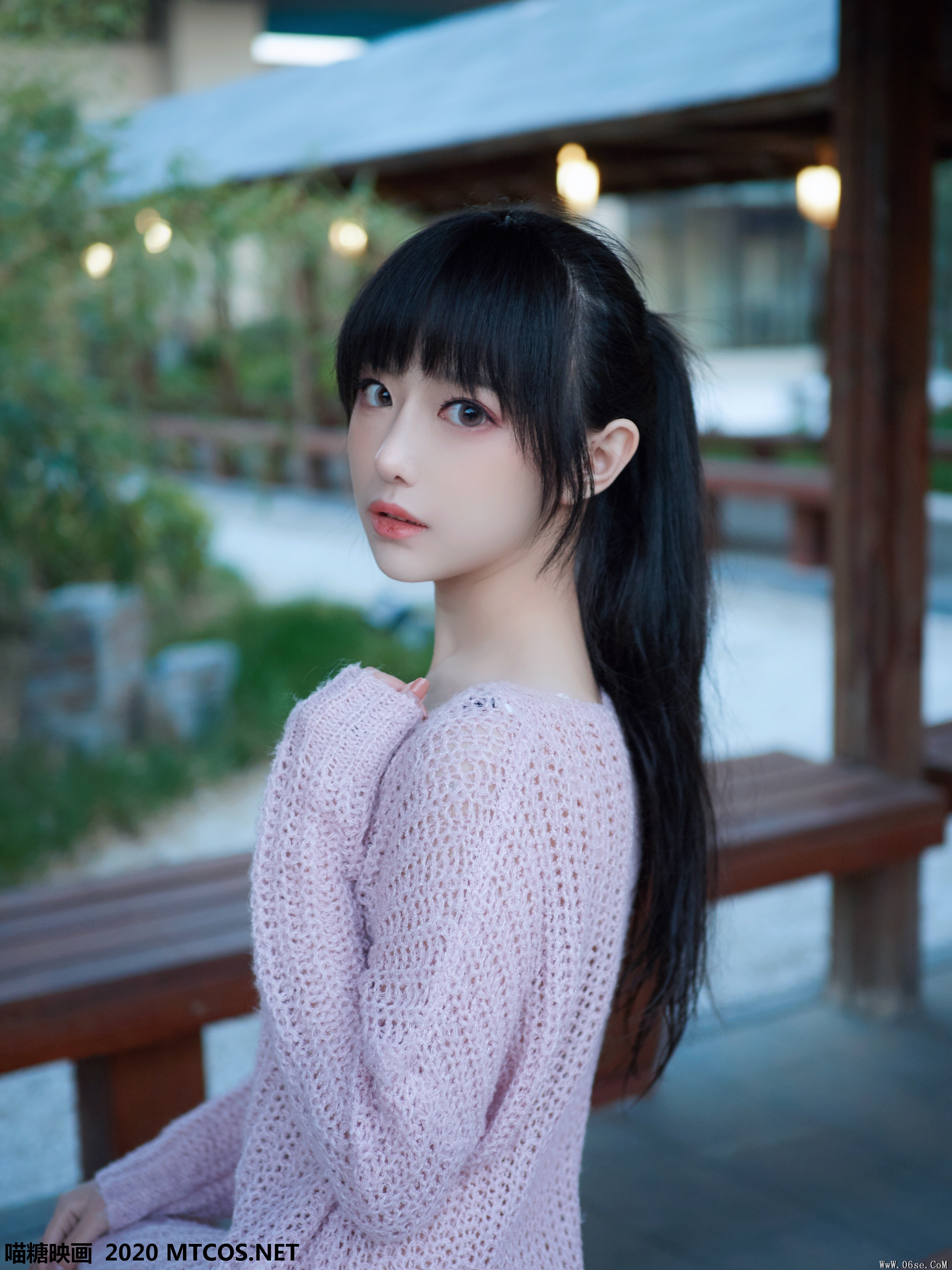 图片[22]-喵糖映画 VOL.147 白色泳装之温泉[25P／163M]-六色网