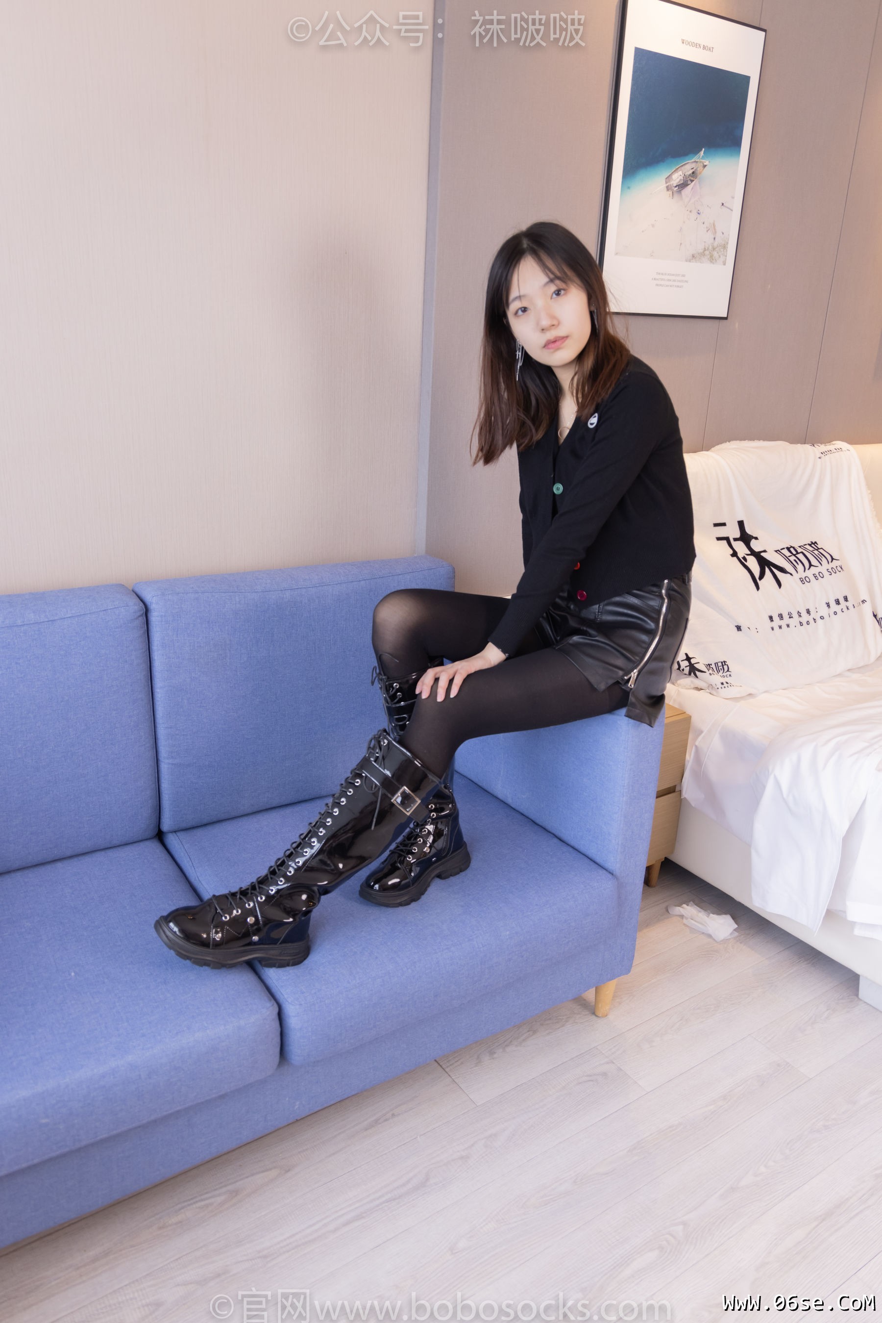 图片[8]-BoBoSocks袜啵啵 No.072 小甜豆-两双长靴、厚黑丝、厚肉丝[144P]-六色网