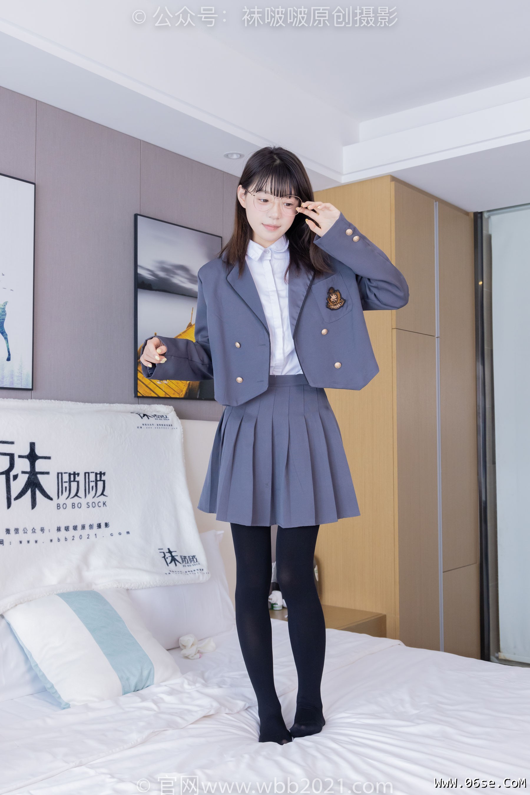 图片[90]-BoBoSocks袜啵啵 No.402 糯米 -皮鞋、厚黑丝、学院jk[140P]-六色网
