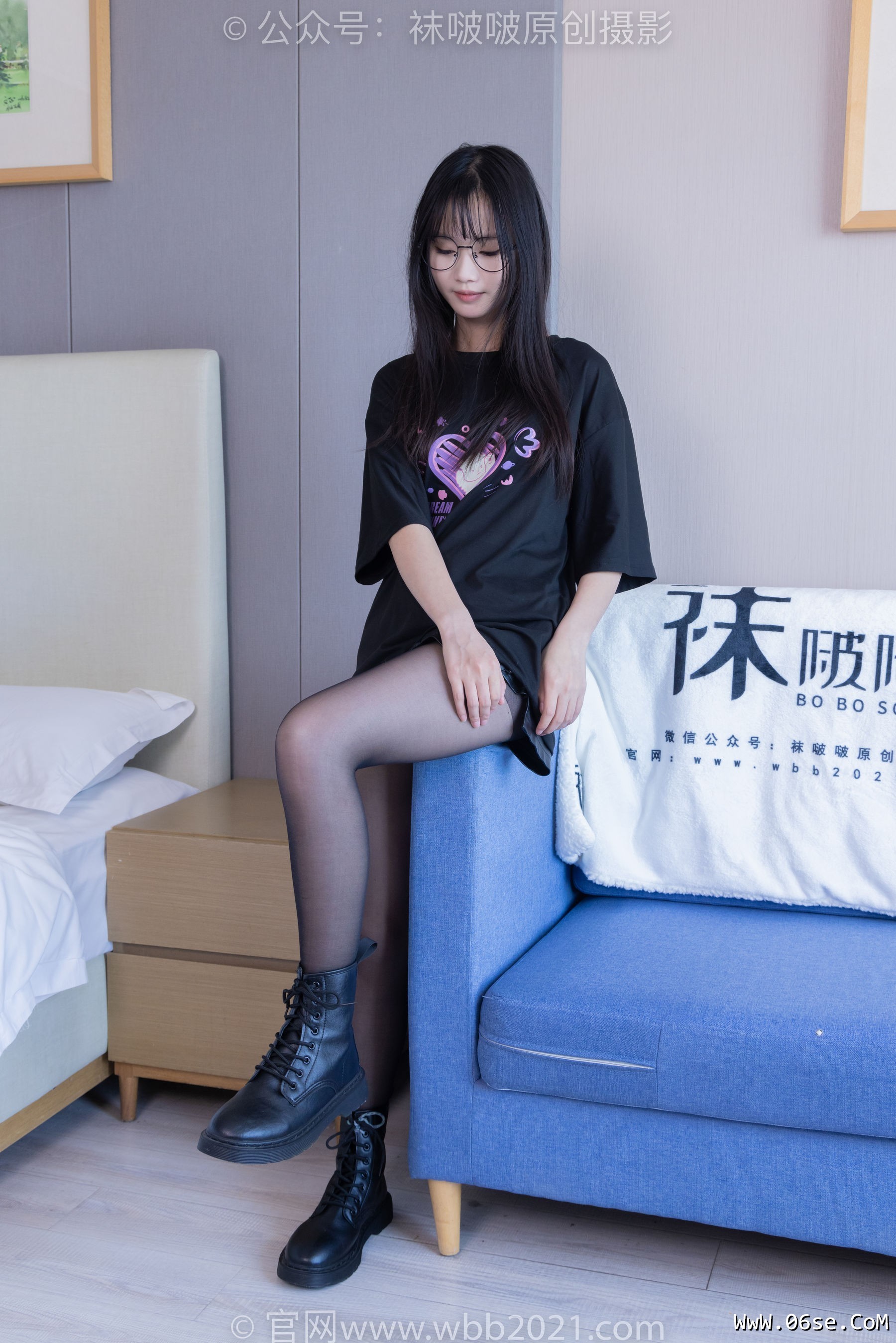 图片[101]-BoBoSocks袜啵啵 No.406 甜甜圈 -马丁靴、黑丝[150P]-六色网