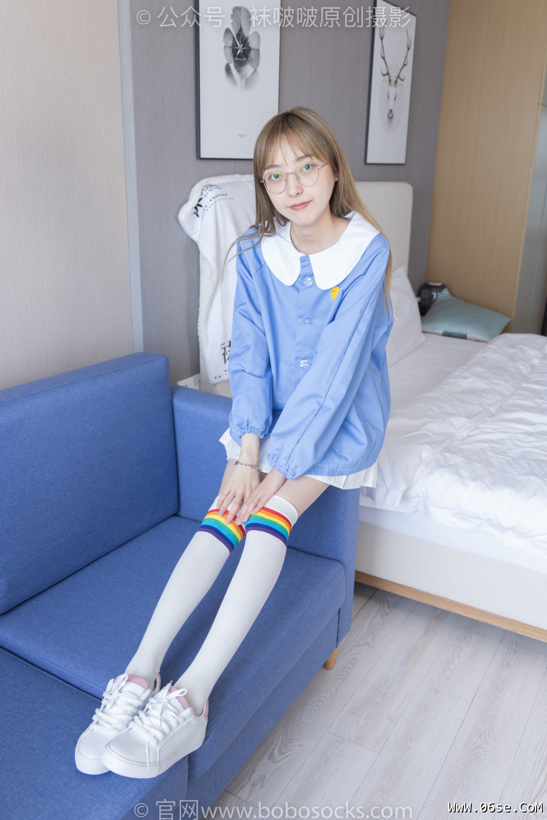 图片[146]-BoBoSocks袜啵啵 No.229 稚予-板鞋、皮鞋、两双大腿袜[155P]-六色网