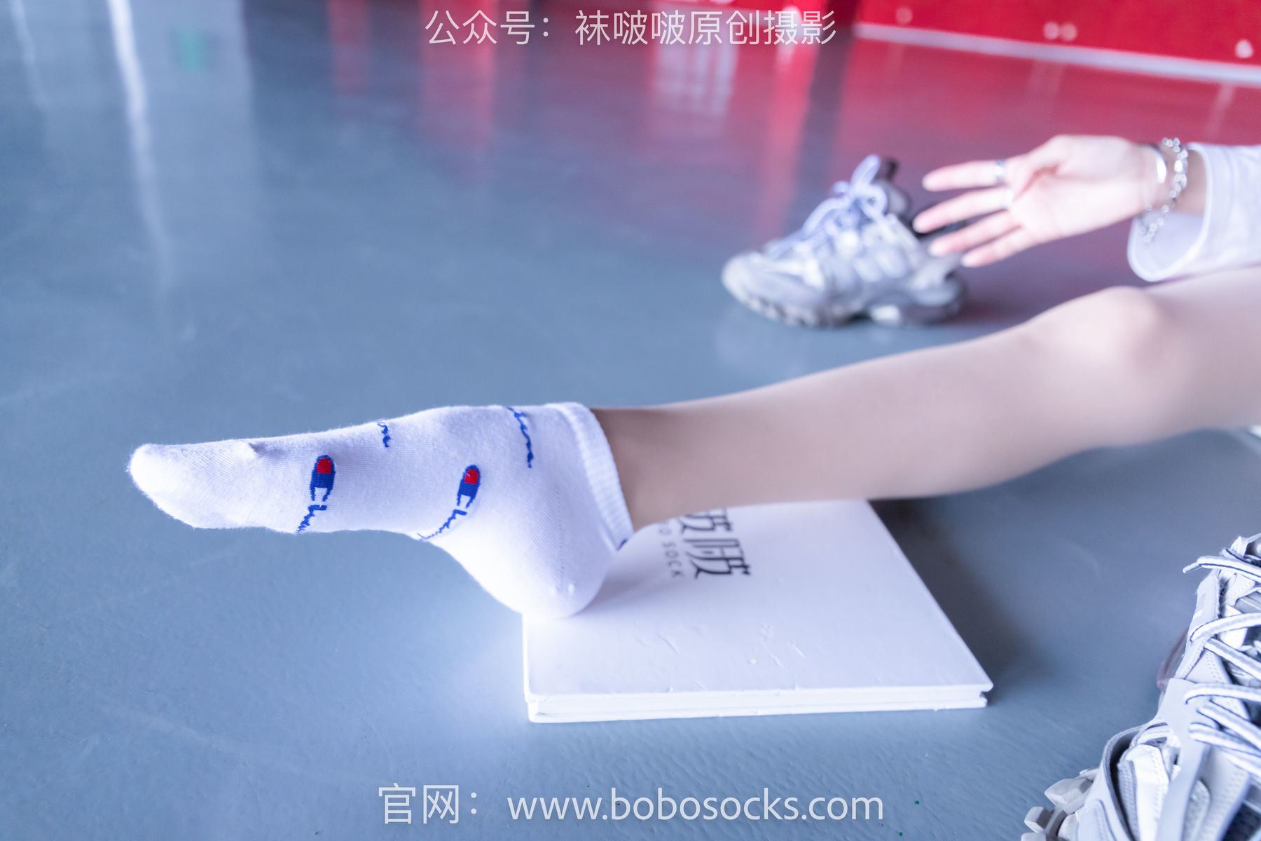 图片[57]-BoBoSocks袜啵啵 积分限定作品010 稚予-巴黎世家运动鞋、白棉袜、肉丝[144P]-六色网