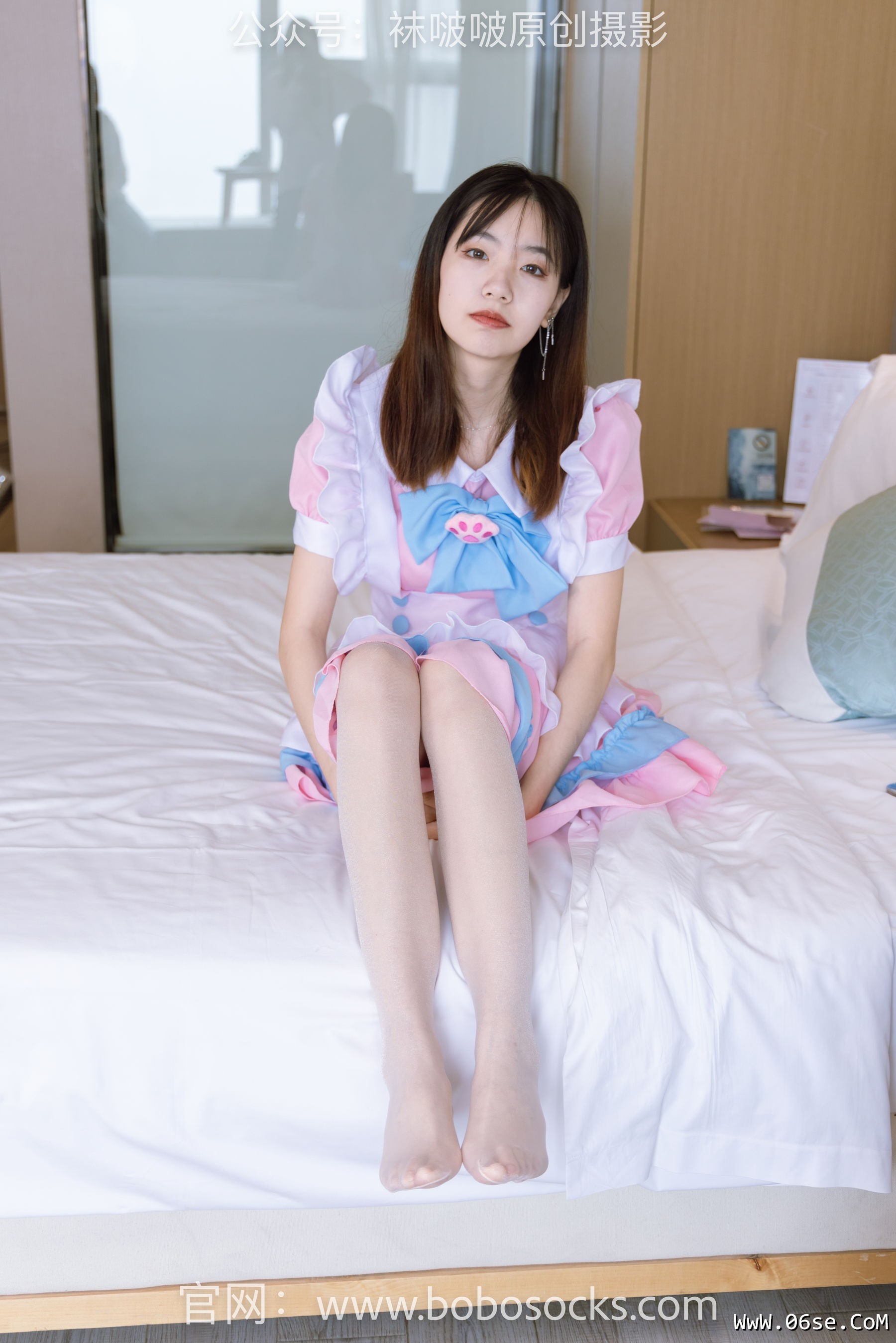 图片[141]-BoBoSocks袜啵啵 No.154 小甜豆-两双高跟鞋、珠光白丝、女仆装[200P]-六色网