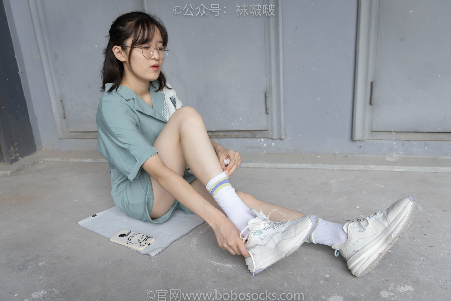 图片[42]-BoBoSocks袜啵啵 No.025 熊熊-安踏运动鞋、白色棉袜、裸足[146P]-六色网