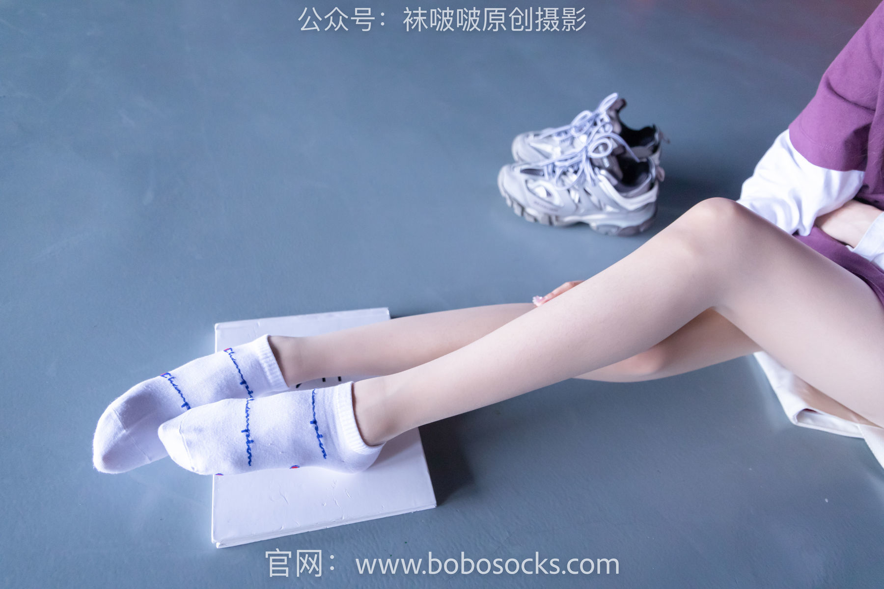 图片[71]-BoBoSocks袜啵啵 积分限定作品010 稚予-巴黎世家运动鞋、白棉袜、肉丝[144P]-六色网