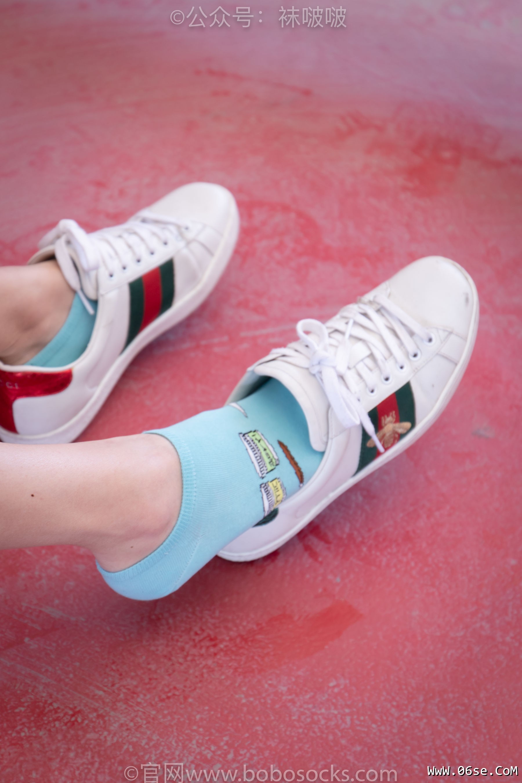 图片[33]-BoBoSocks袜啵啵 积分限定作品006 泡芙-板鞋、天蓝色短棉袜、裸足[138P]-六色网
