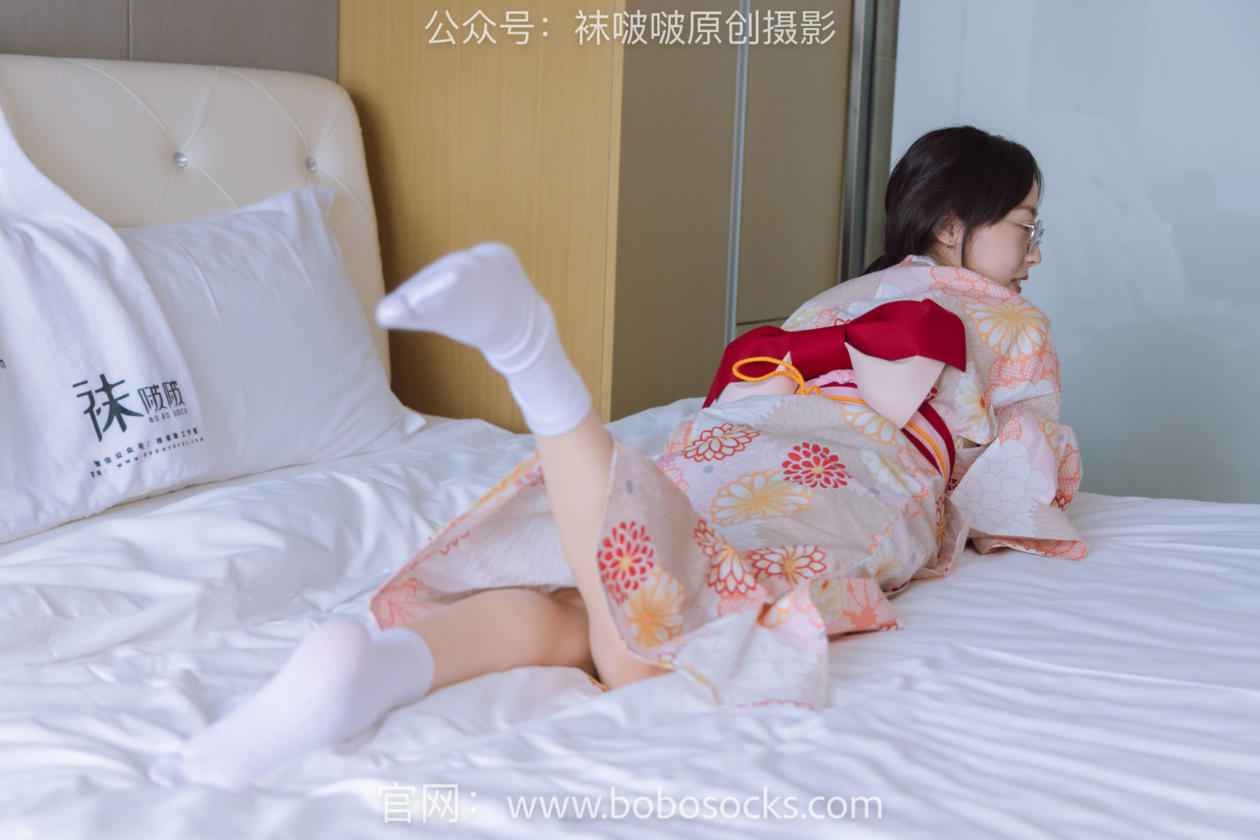 图片[7]-BoBoSocks袜啵啵 No.137 稚予-木屐、分指白棉袜、裸足、和风浴衣[170P]-六色网