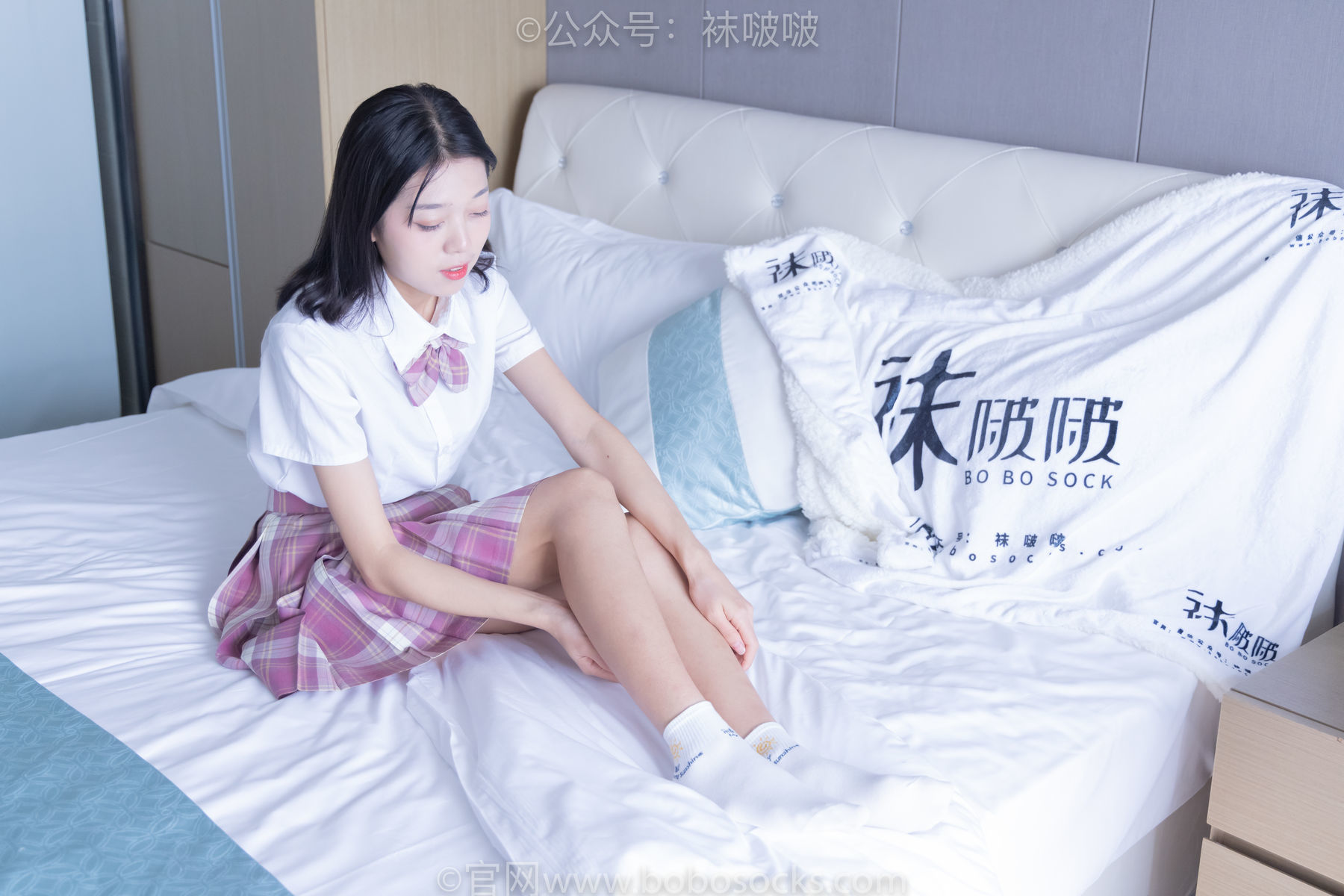 图片[51]-BoBoSocks袜啵啵 No.052 瑶瑶-JK制服、帆布鞋、白棉袜、裸足[133P]-六色网