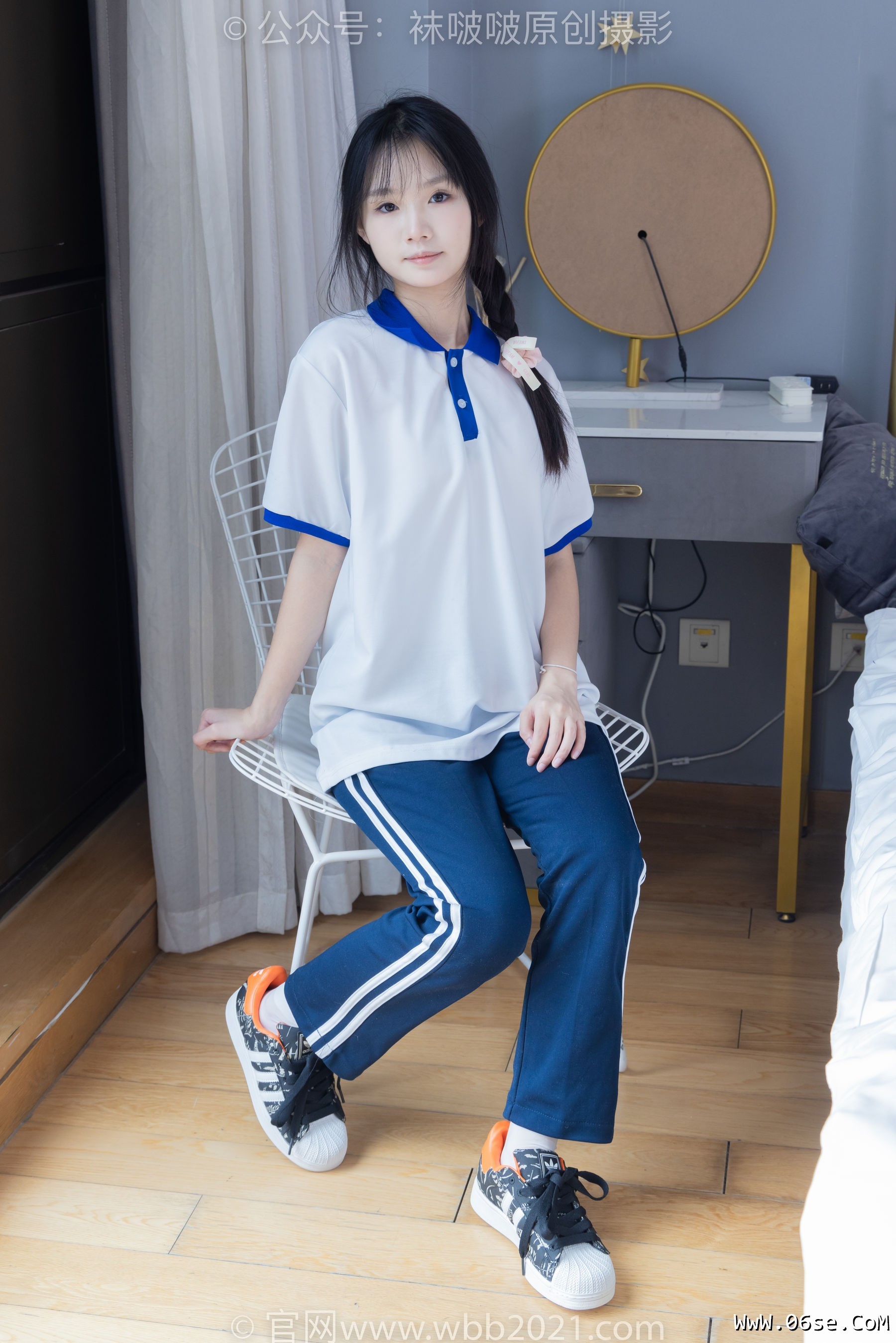 图片[21]-BoBoSocks袜啵啵 No.366 甜甜圈 -三双板鞋、白棉袜、短白丝[150P]-六色网