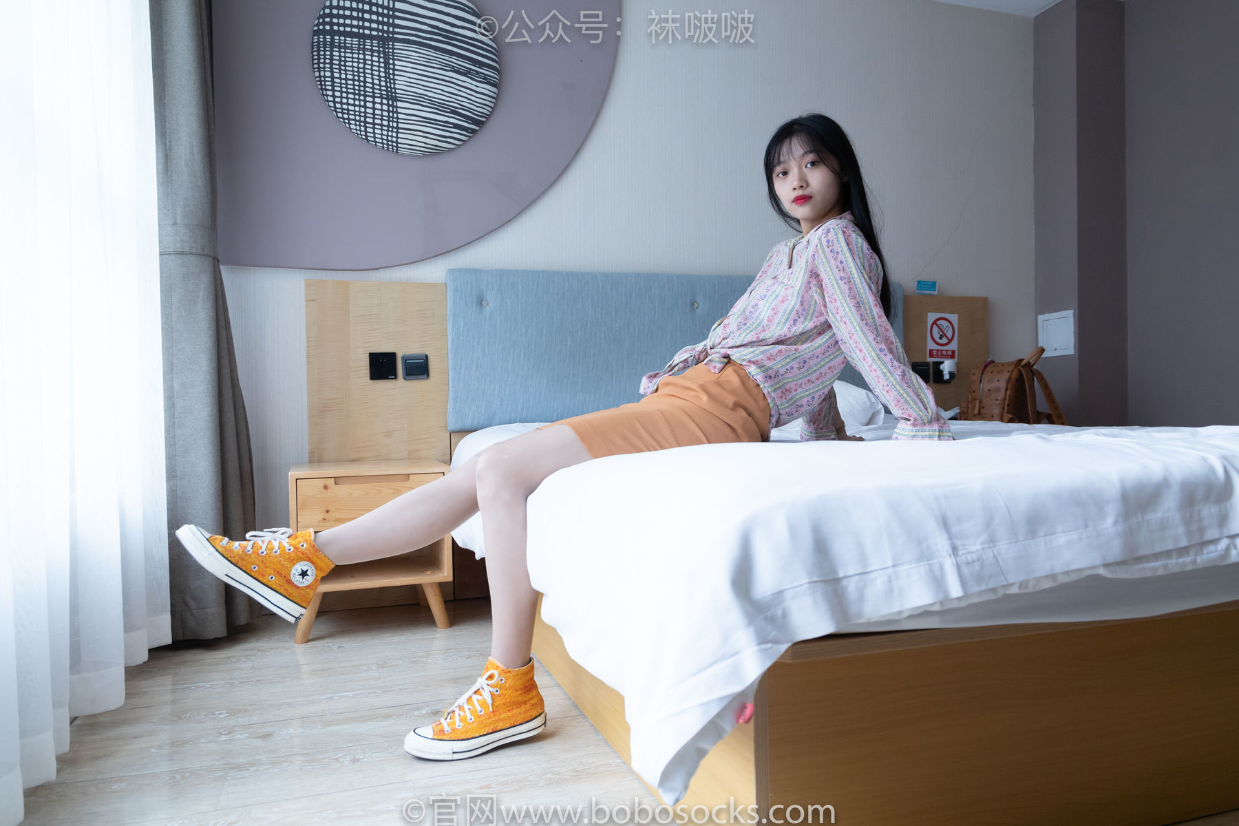 图片[17]-BoBoSocks袜啵啵 No.008 涵涵-帆布鞋、白色短棉袜、肉丝[139P]-六色网