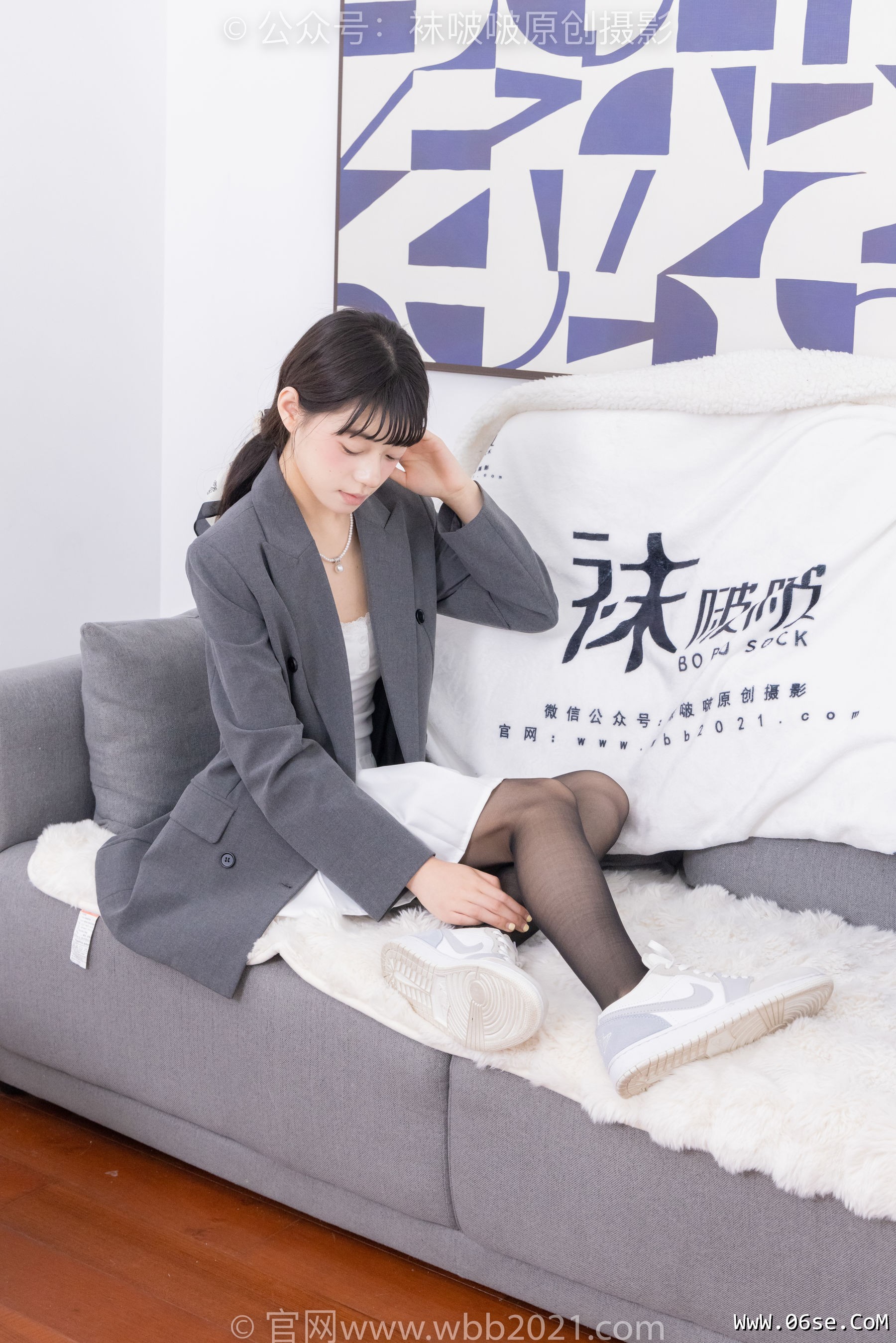 图片[79]-BoBoSocks袜啵啵 No.404 糯米 -板鞋、黑丝、ol风[145P]-六色网