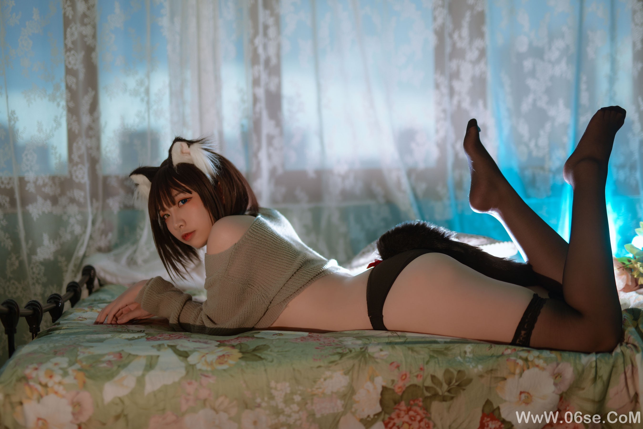 图片[26]-人气Coser二佐Nisa 宠物少女 私房黑猫[28P]-六色网