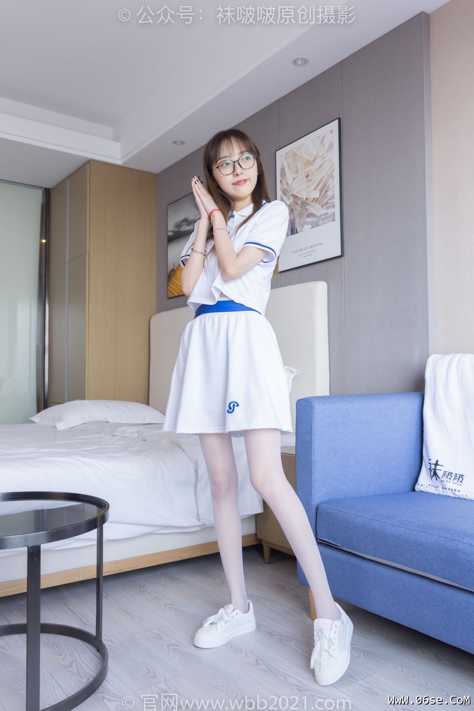 图片[96]-BoBoSocks袜啵啵 No.344 稚予 -板鞋、平底鞋、白丝[150P]-六色网