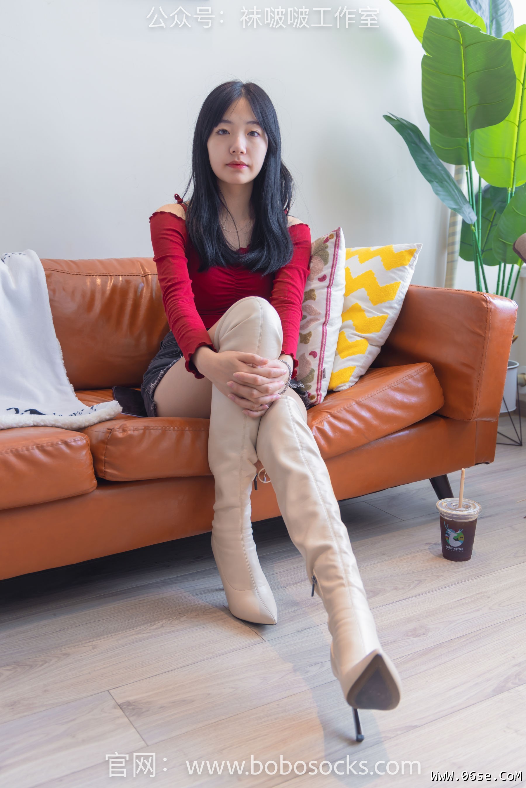 图片[127]-BoBoSocks袜啵啵 No.120 小甜豆-高跟长靴、白棉袜、裸足[170P]-六色网