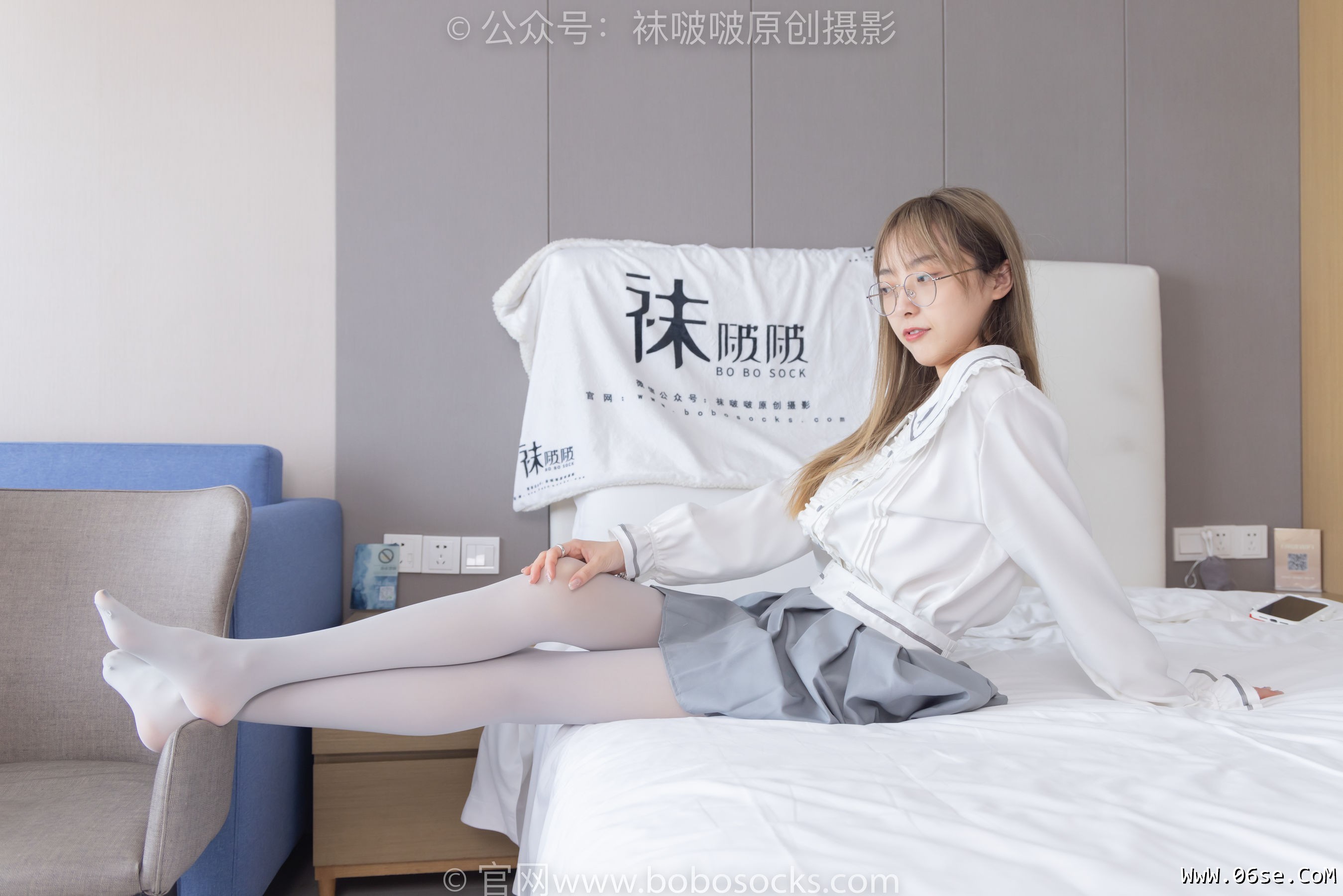 图片[11]-BoBoSocks袜啵啵 No.213 稚予 -黑皮鞋、厚灰丝[140P]-六色网