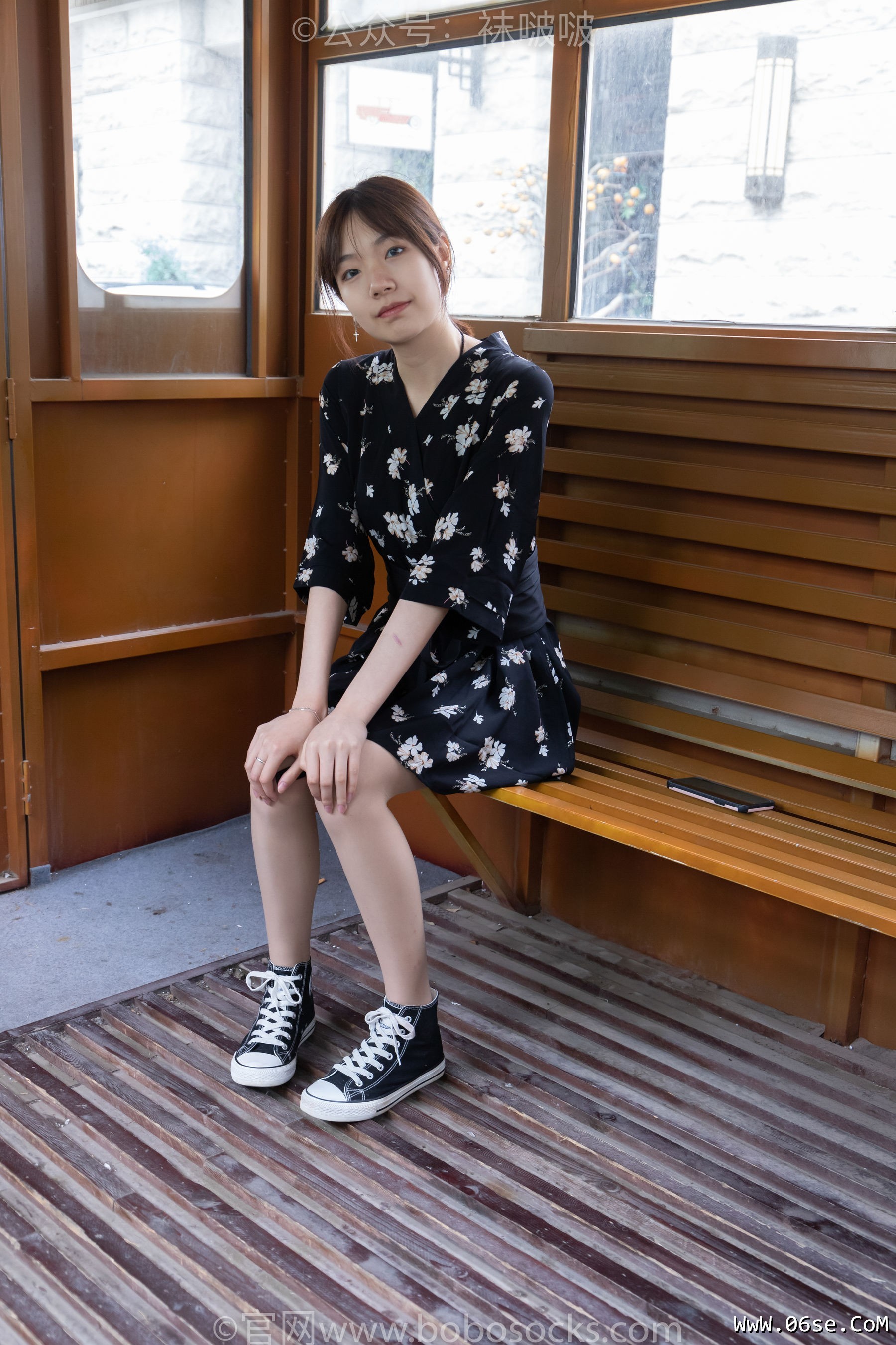 图片[19]-BoBoSocks袜啵啵 No.013 小甜豆-匡威帆布鞋、浅灰色短棉袜、肉丝[132P]-六色网