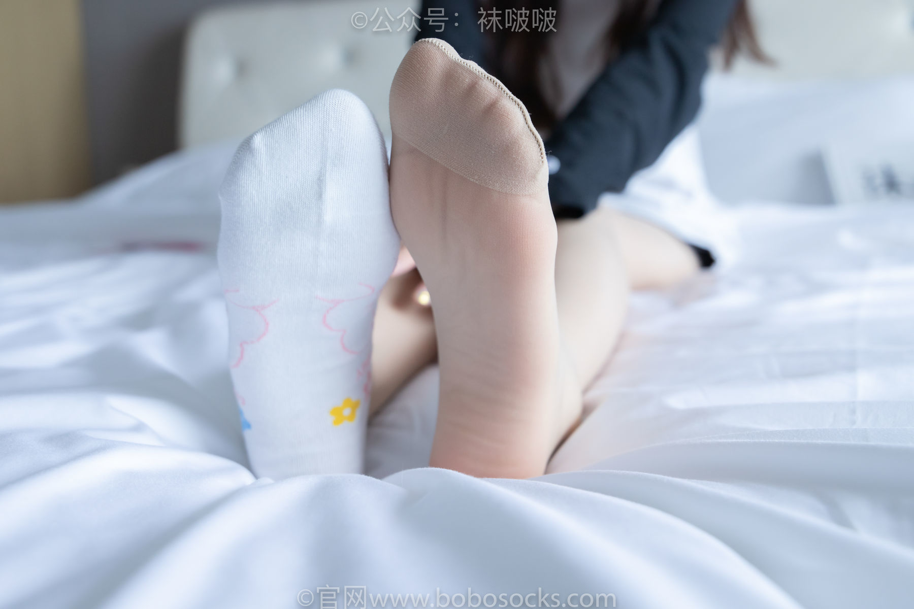 图片[102]-BoBoSocks袜啵啵 No.015 稚予-阿迪板鞋、白色短棉袜、肉丝[148P]-六色网