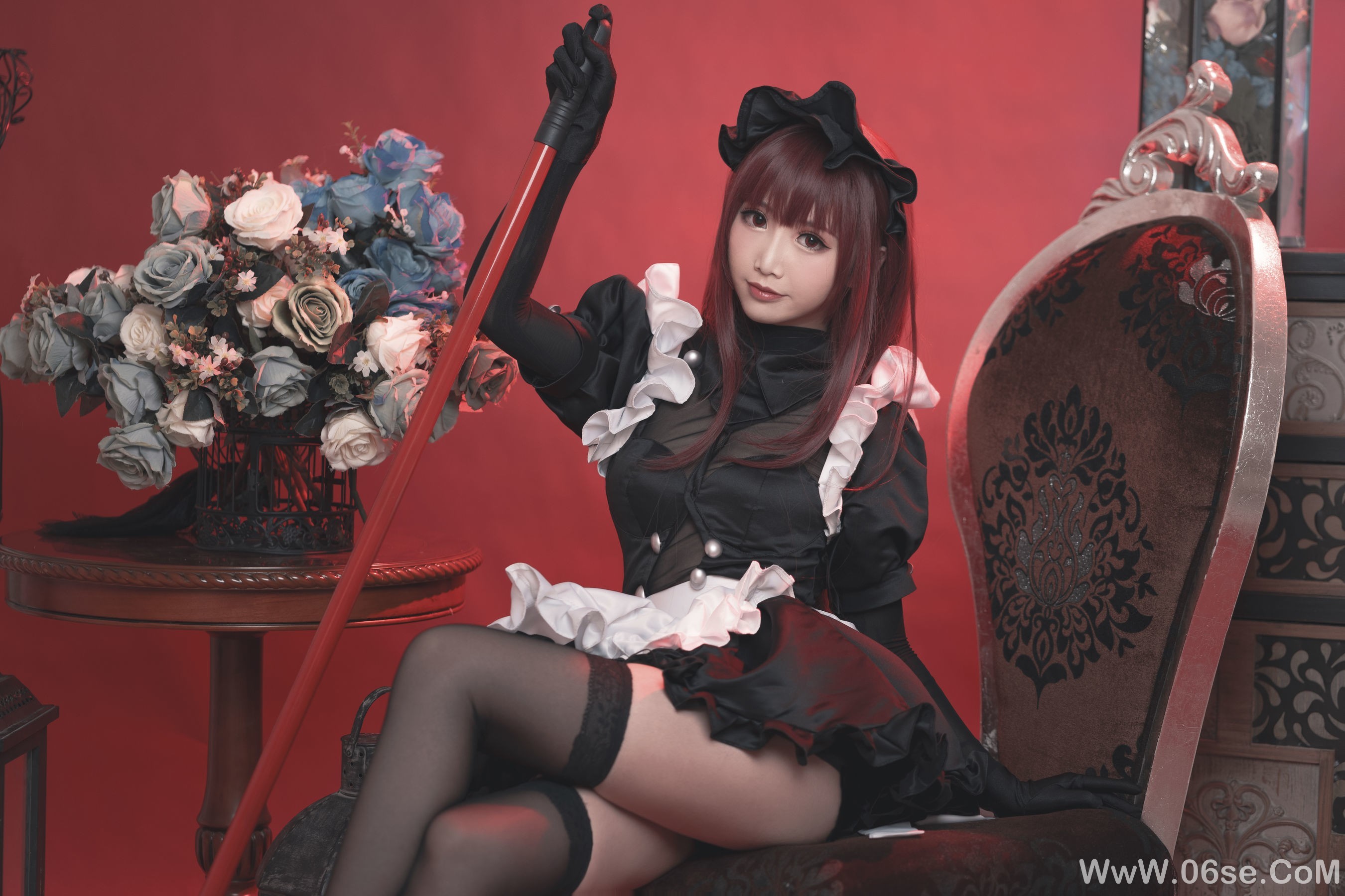 图片[2]-可爱人气Coser面饼仙儿 斯卡哈女仆[11P]-六色网