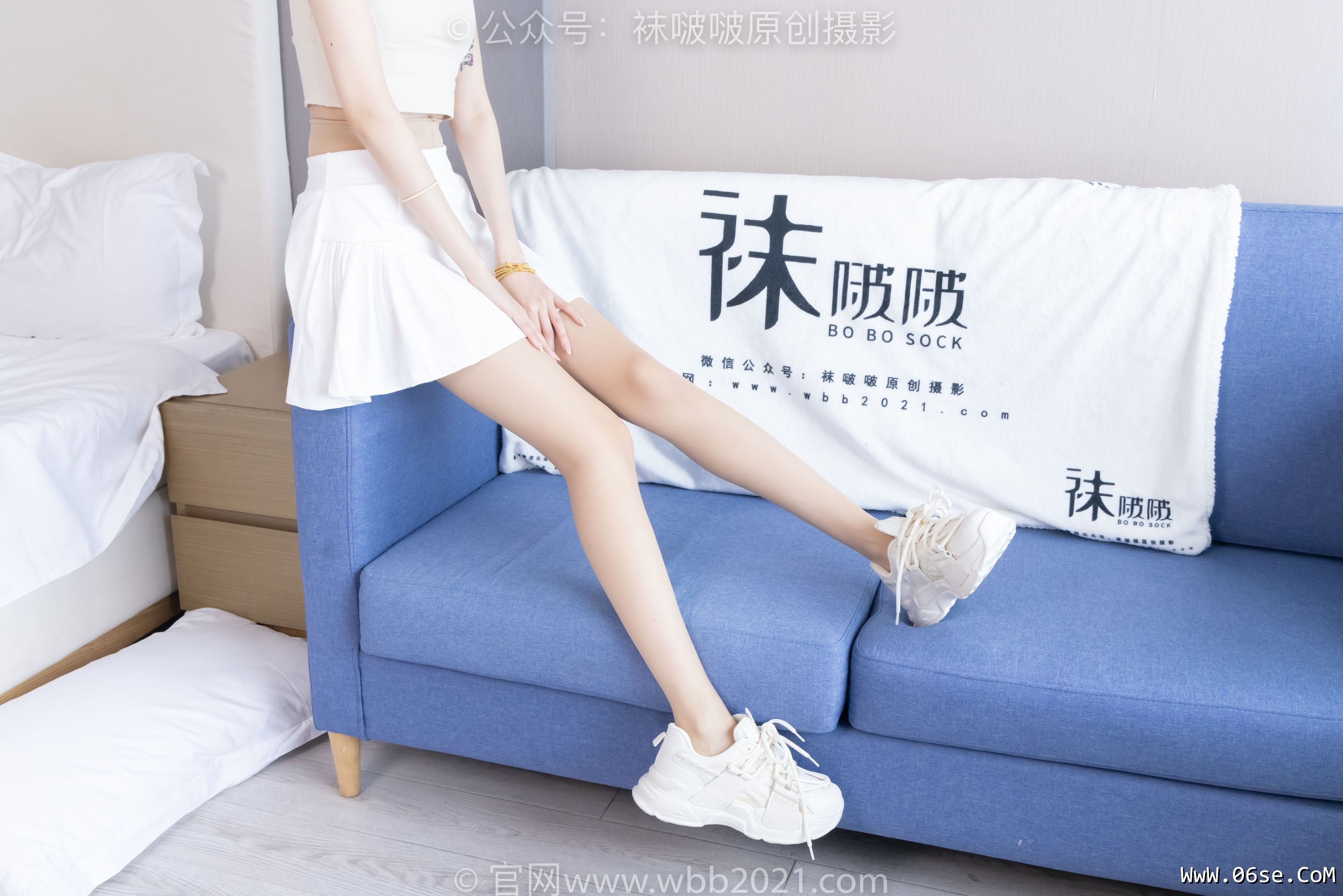 图片[18]-BoBoSocks袜啵啵 No.424 稚予 -运动鞋、白棉袜、肉丝、腰丝[140P]-六色网