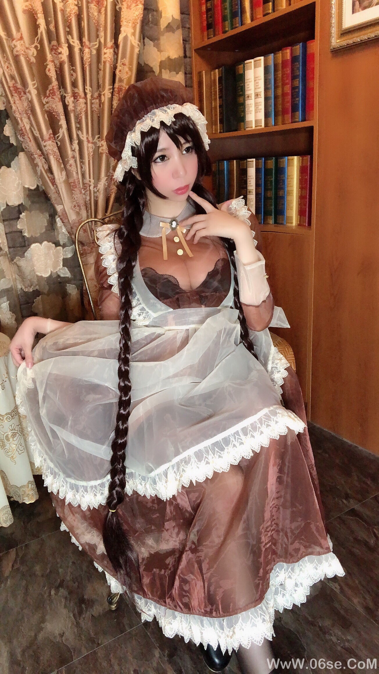 图片[54]-二次元巨乳美女鹿野希 透明女仆[97P]-六色网