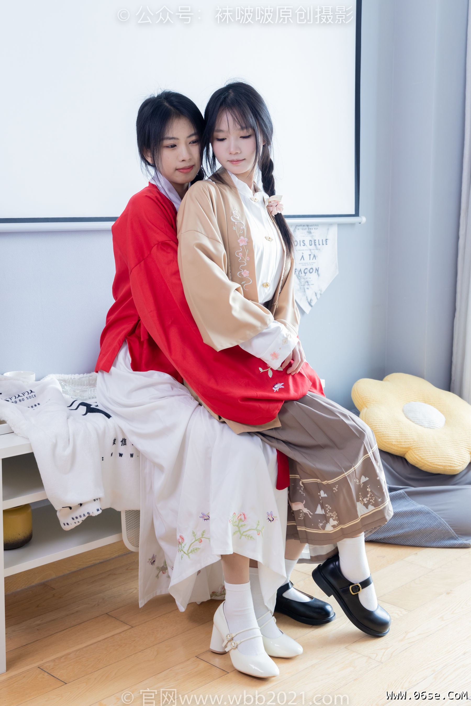 图片[90]-BoBoSocks袜啵啵 No.400 奶油&甜甜圈 -两双高跟鞋、白棉袜、肉丝[158P]-六色网