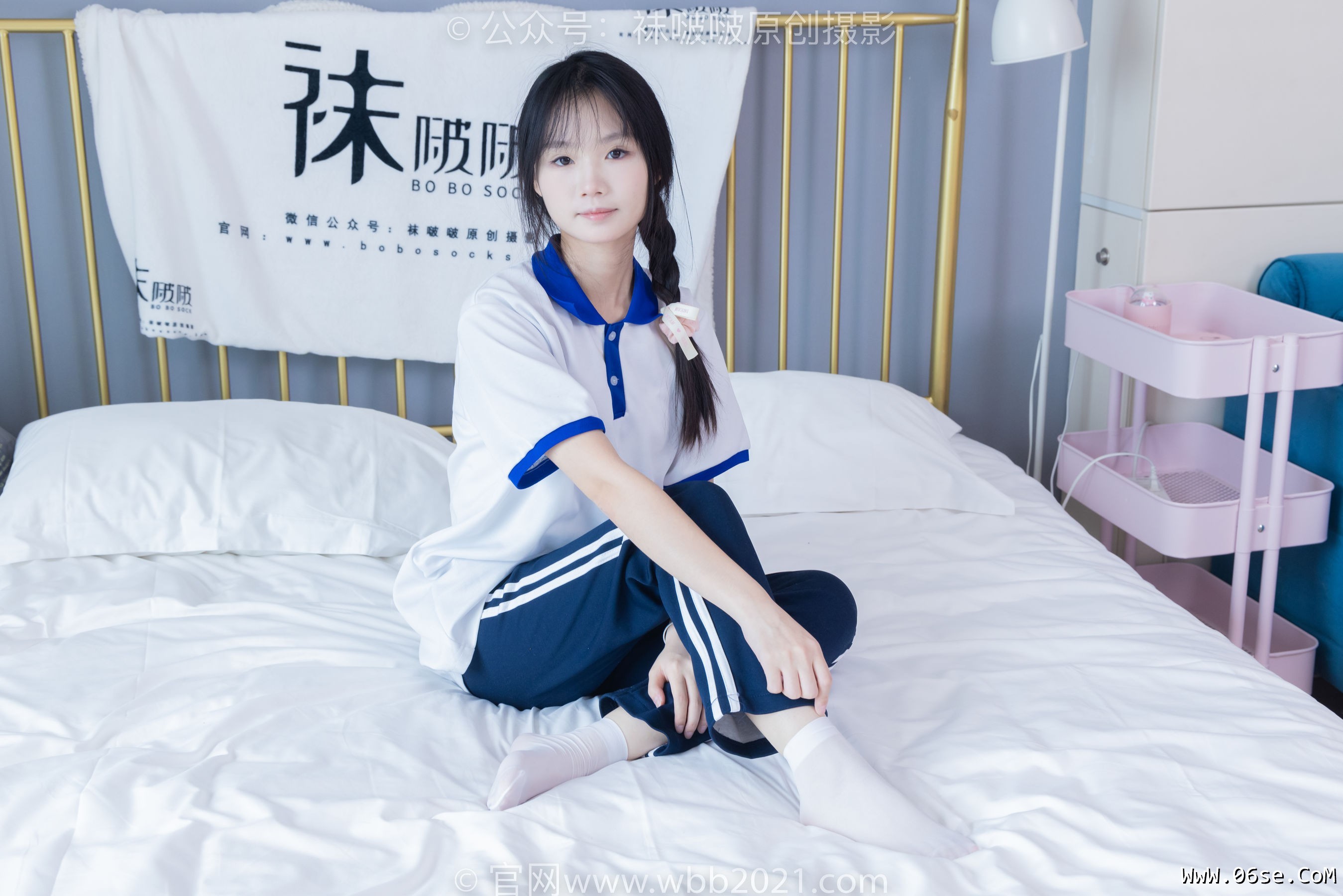 图片[16]-BoBoSocks袜啵啵 No.366 甜甜圈 -三双板鞋、白棉袜、短白丝[150P]-六色网
