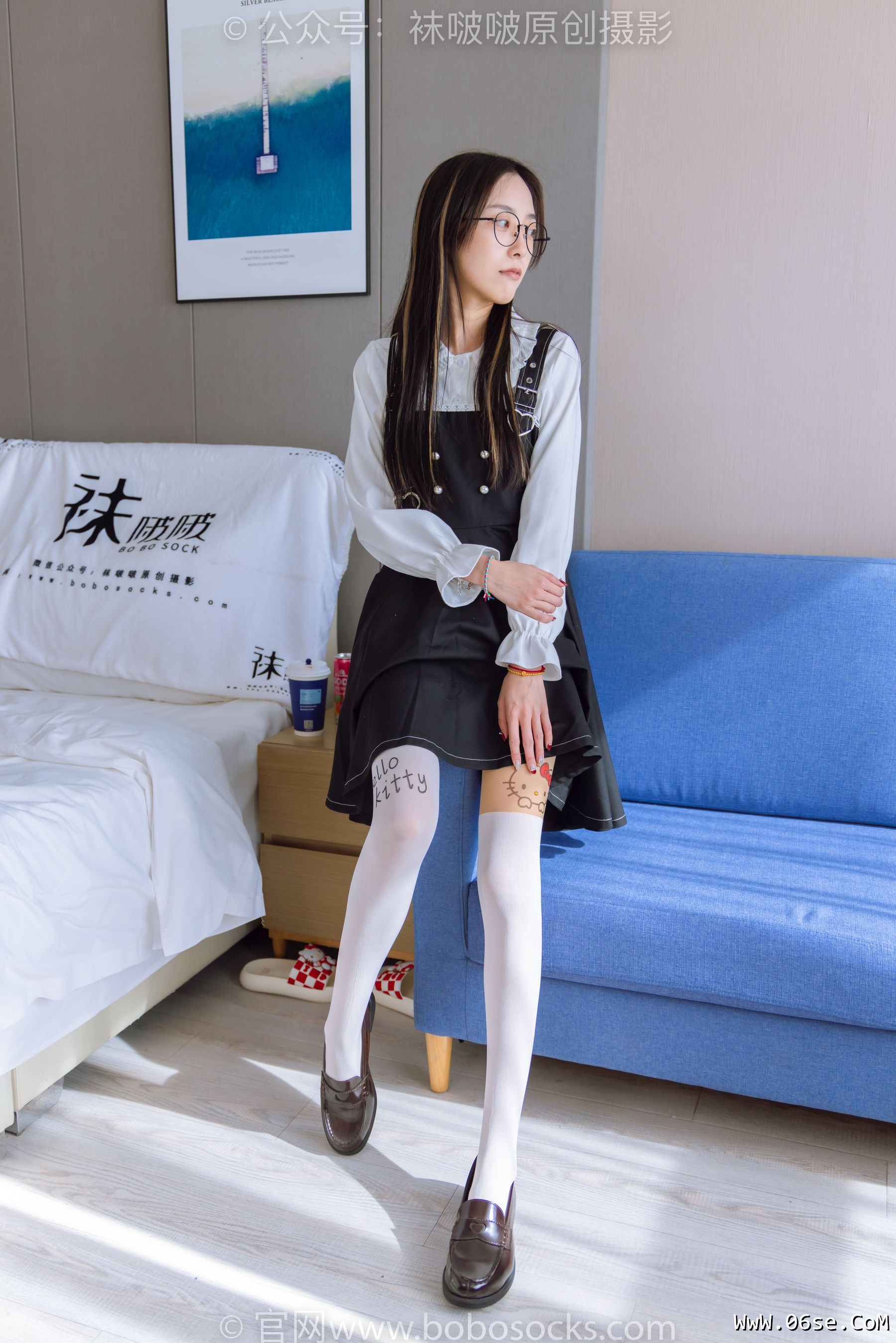 图片[53]-BoBoSocks袜啵啵 No.177 稚予-皮鞋、厚白丝（脚底猫爪印款）[140P]-六色网