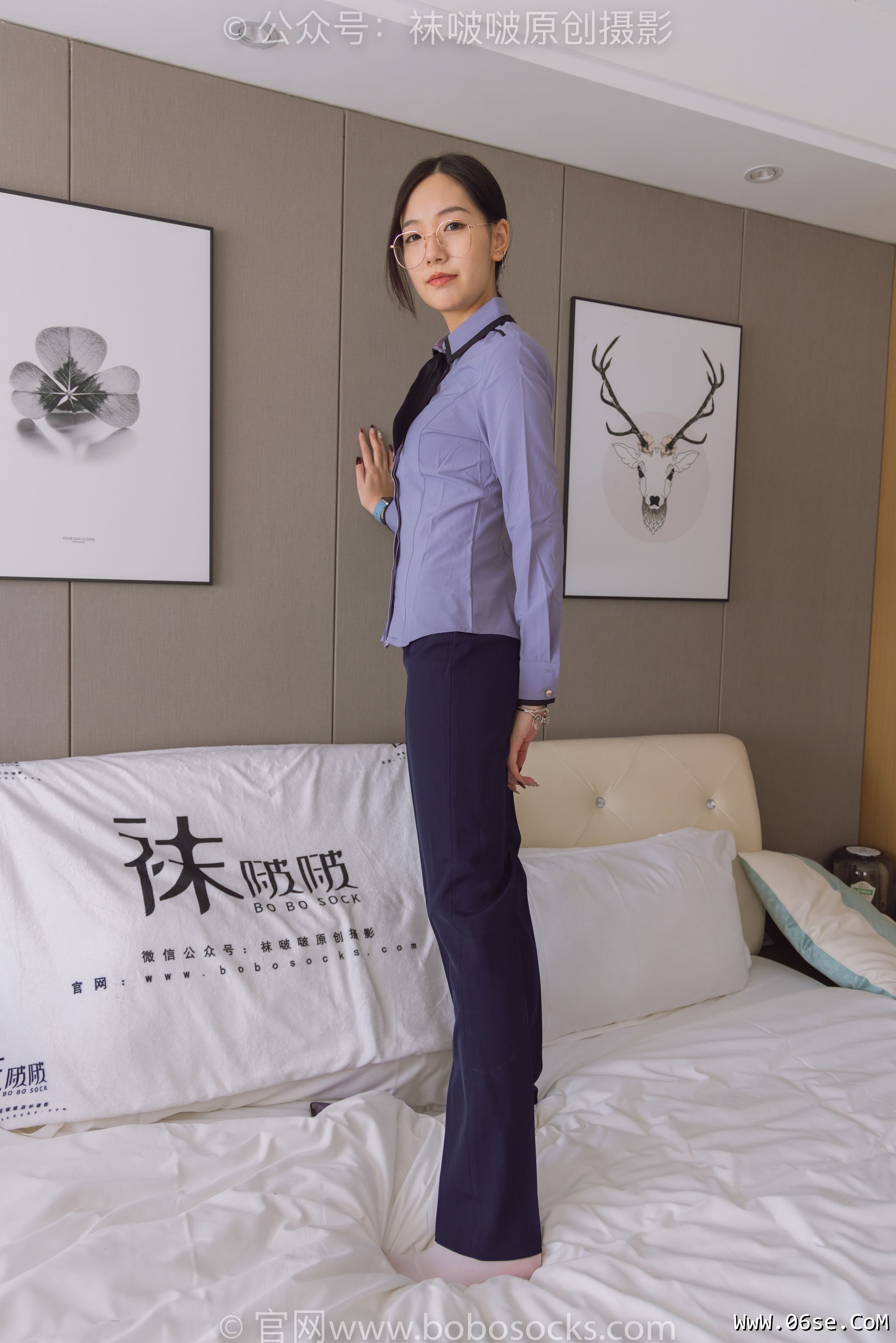 图片[19]-BoBoSocks袜啵啵 No.178 小甜豆-高跟鞋、厚白丝、ol风裤里丝[140P]-六色网