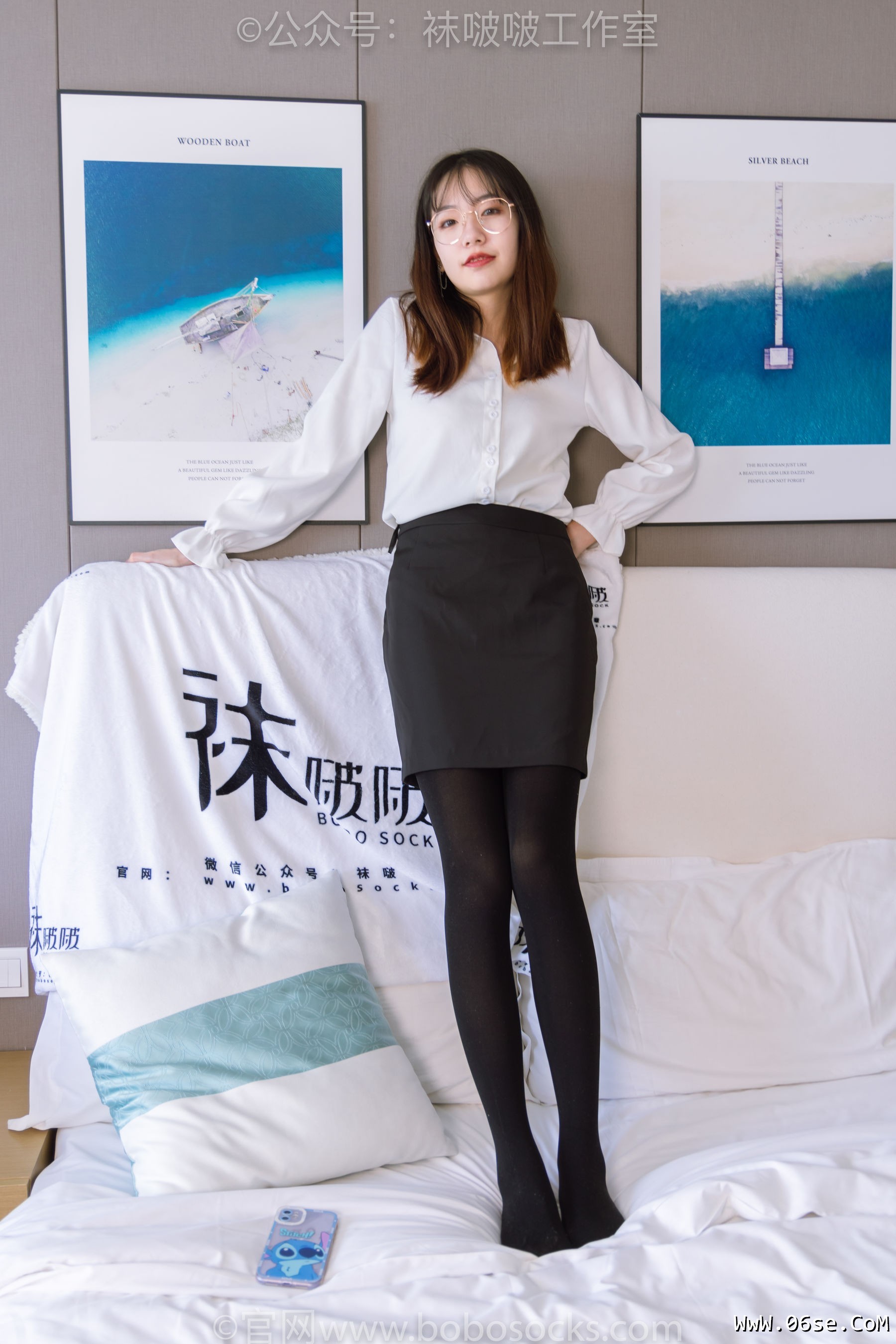 图片[124]-BoBoSocks袜啵啵 No.090 小甜豆-高跟鞋、厚黑丝[140P]-六色网