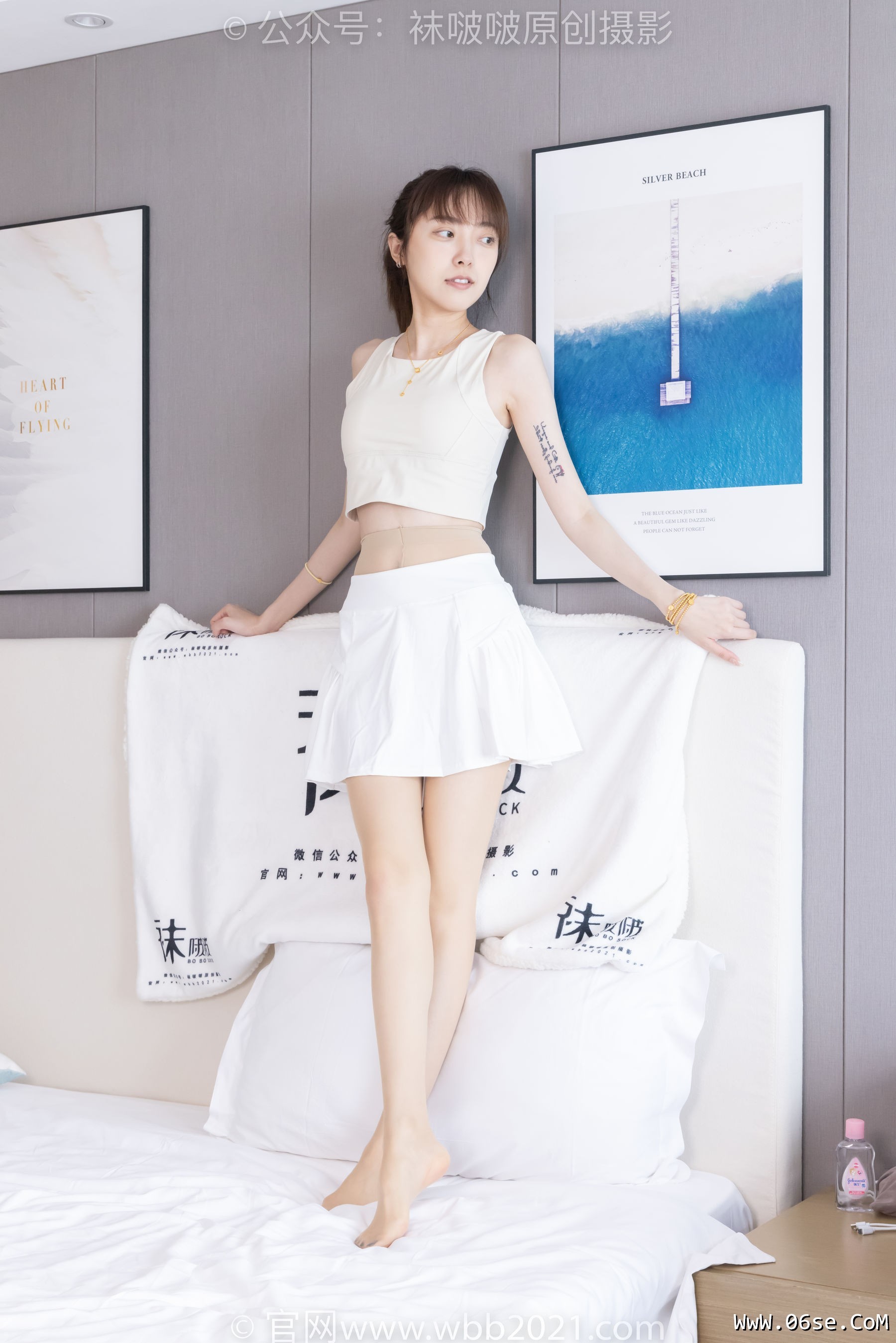 图片[138]-BoBoSocks袜啵啵 No.424 稚予 -运动鞋、白棉袜、肉丝、腰丝[140P]-六色网