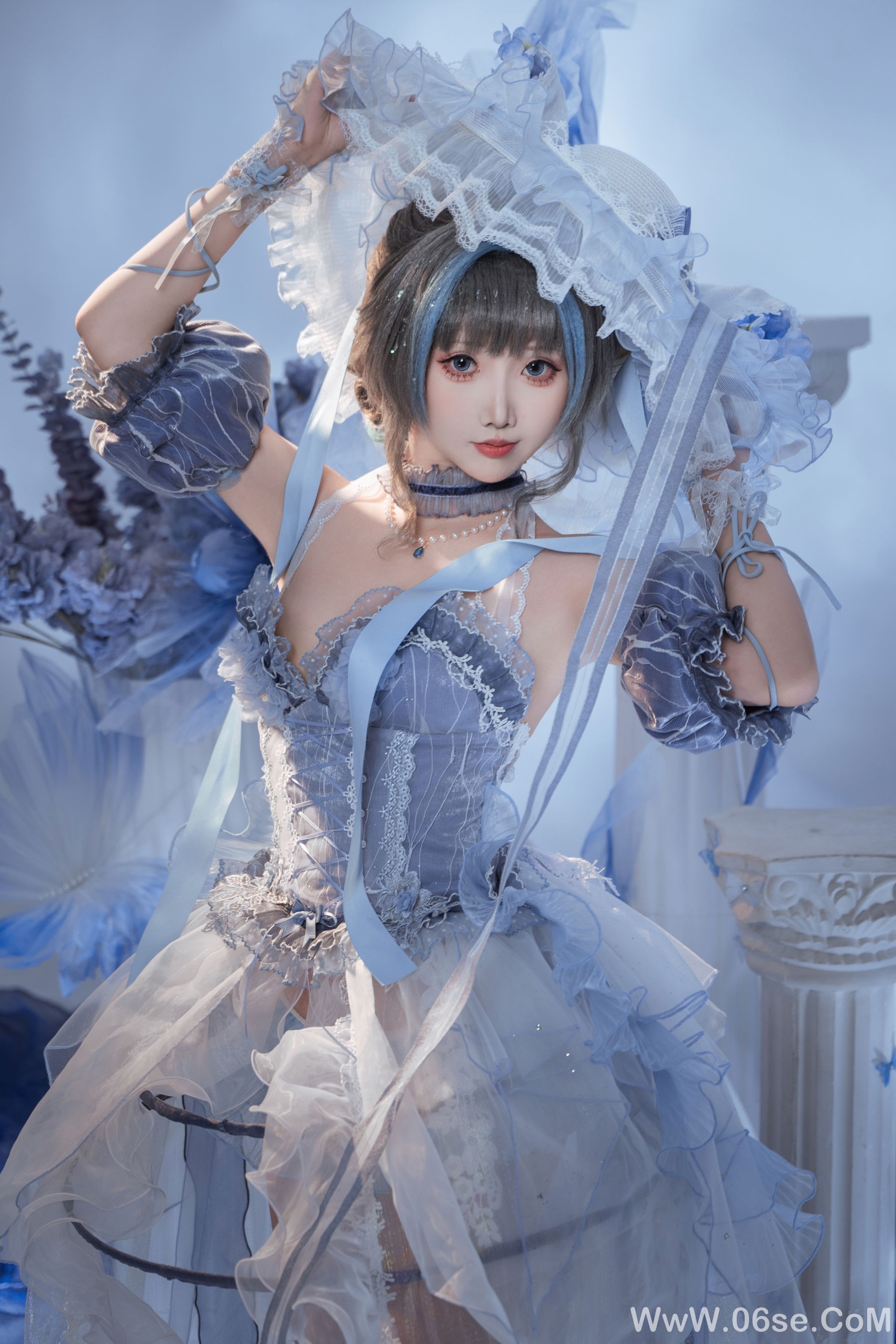图片[6]-可爱人气Coser 面饼仙儿 – 碧蓝航线 柴郡礼服[21P]-六色网