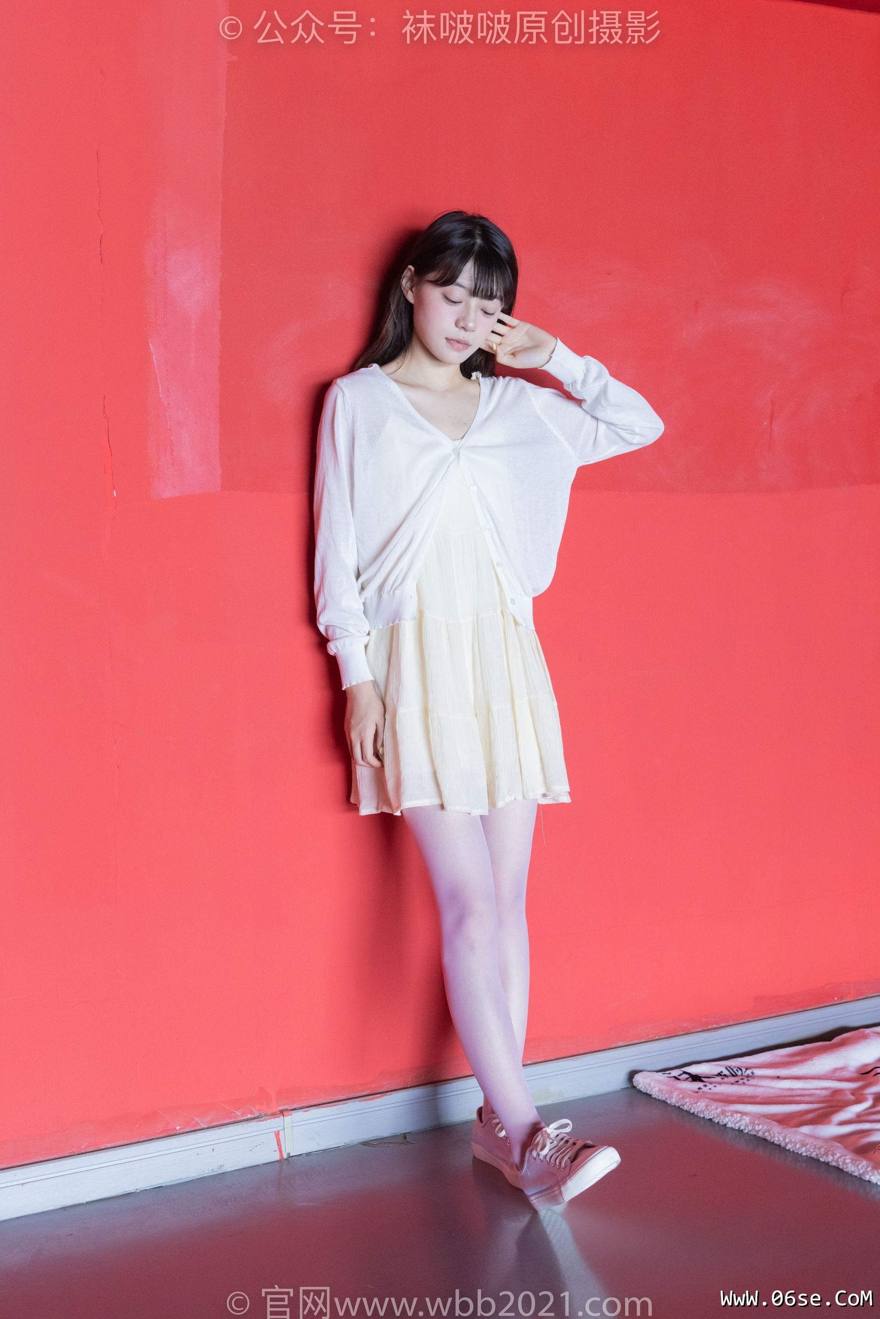 图片[124]-BoBoSocks袜啵啵 No.395 糯米 -板鞋、白丝[145P]-六色网