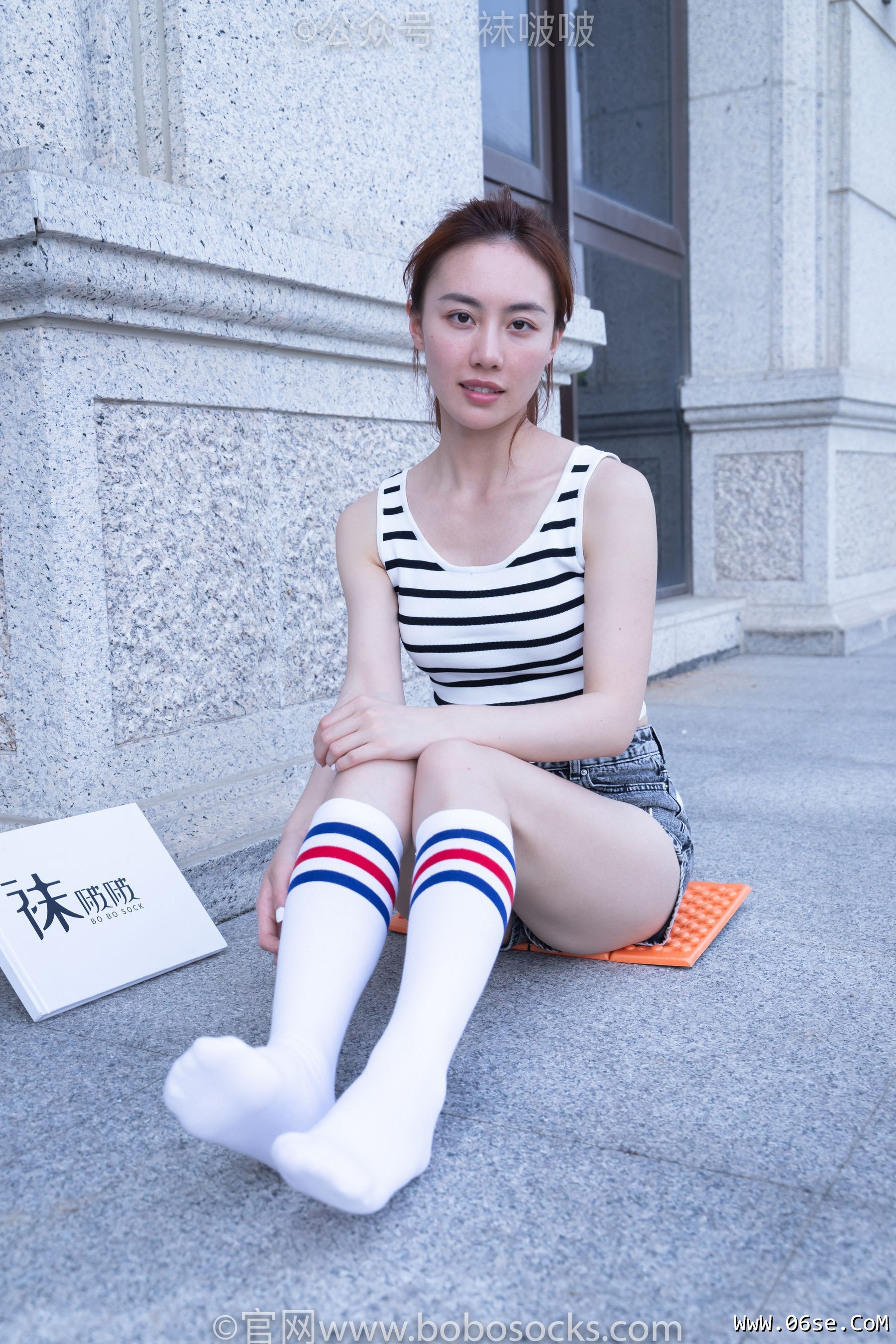 图片[49]-BoBoSocks袜啵啵 No.006 小米-运动鞋、白色小腿袜、裸足[130P]-六色网