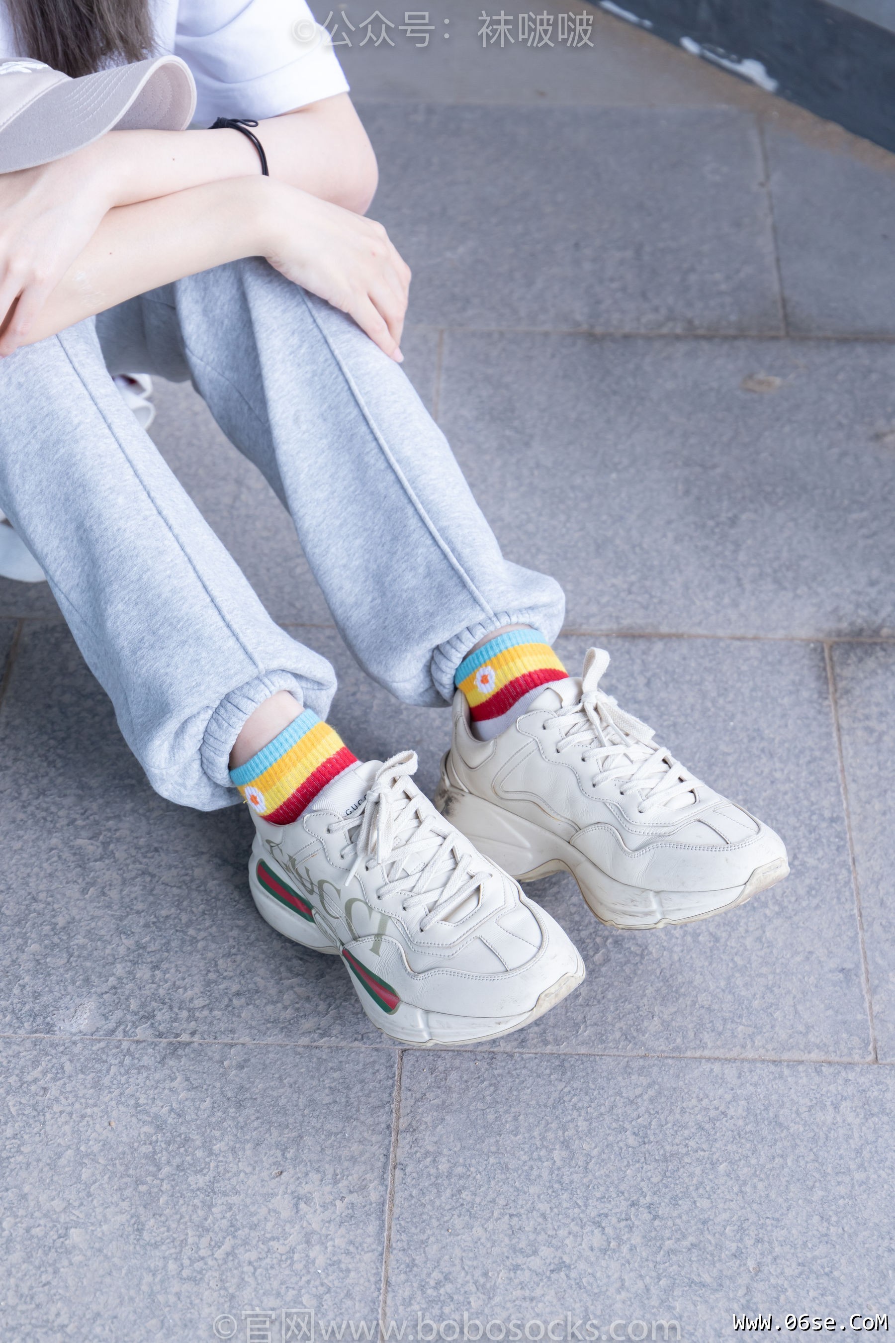 图片[33]-BoBoSocks袜啵啵 No.012 泡芙-运动鞋、白棉袜、裸足[132P]-六色网