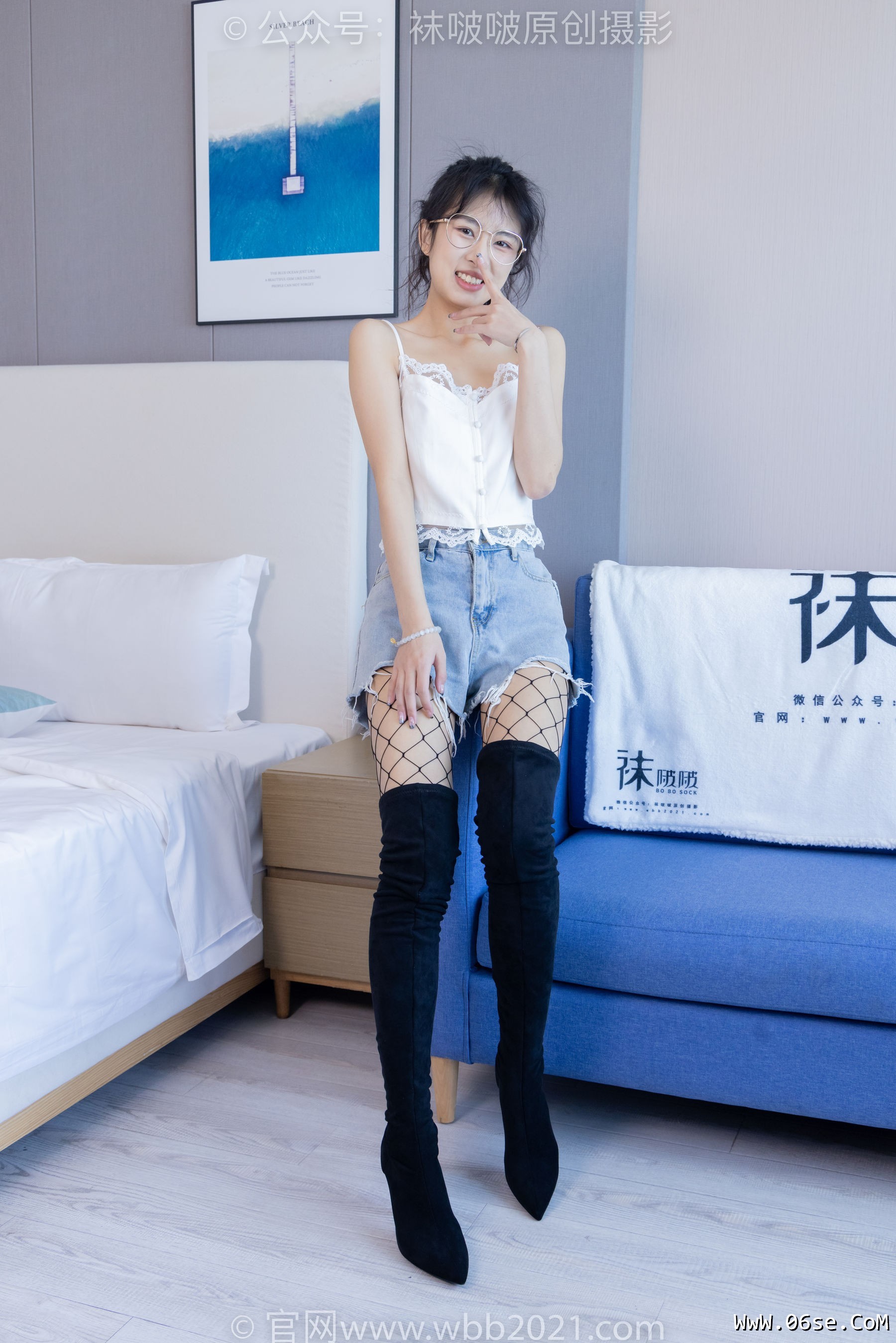 图片[145]-BoBoSocks袜啵啵 No.383 奶油 -长靴、高跟长靴、黑丝、网袜、裸足[150P]-六色网