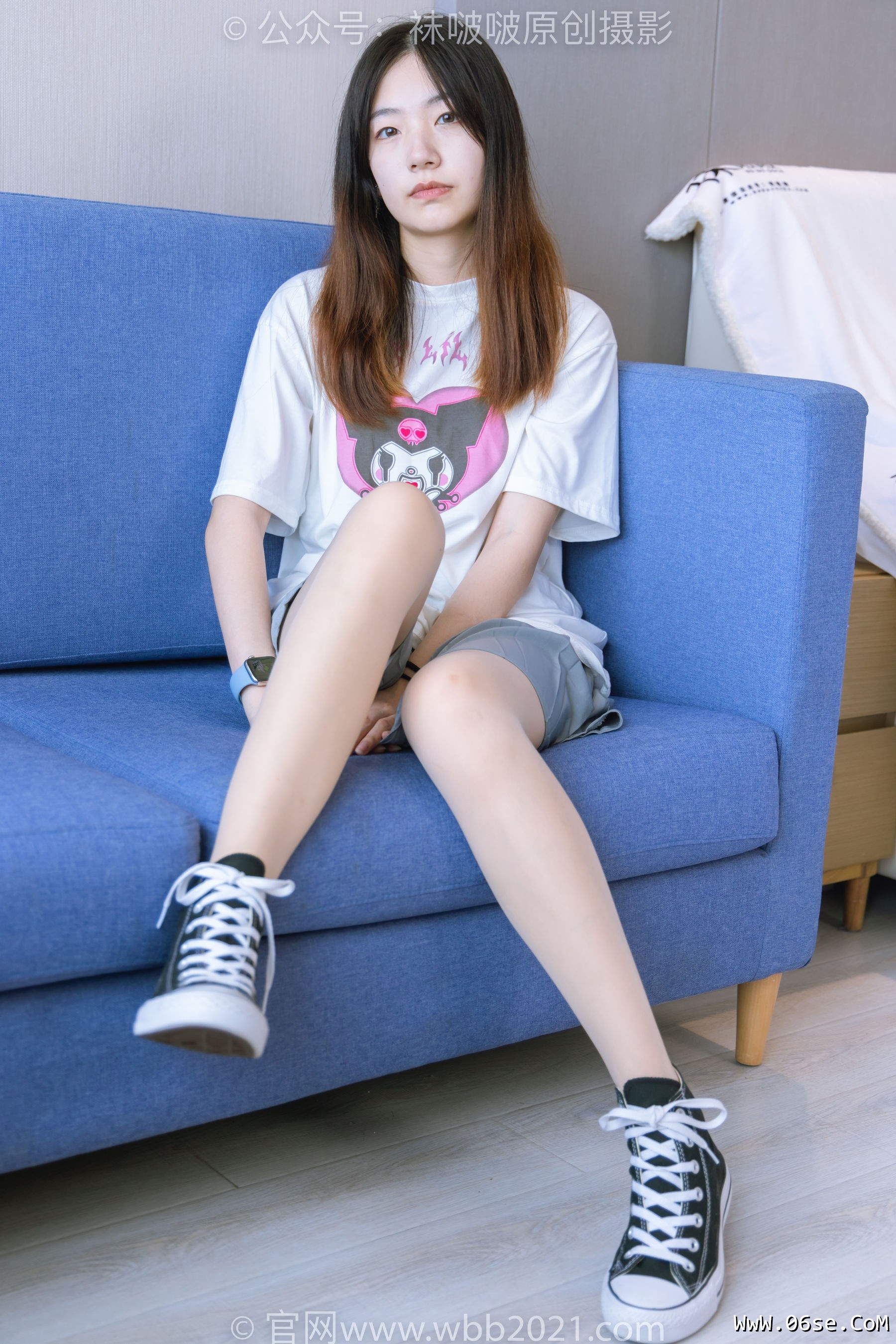 图片[85]-BoBoSocks袜啵啵 No.405 小甜豆 -匡威板鞋、肉丝[140P]-六色网