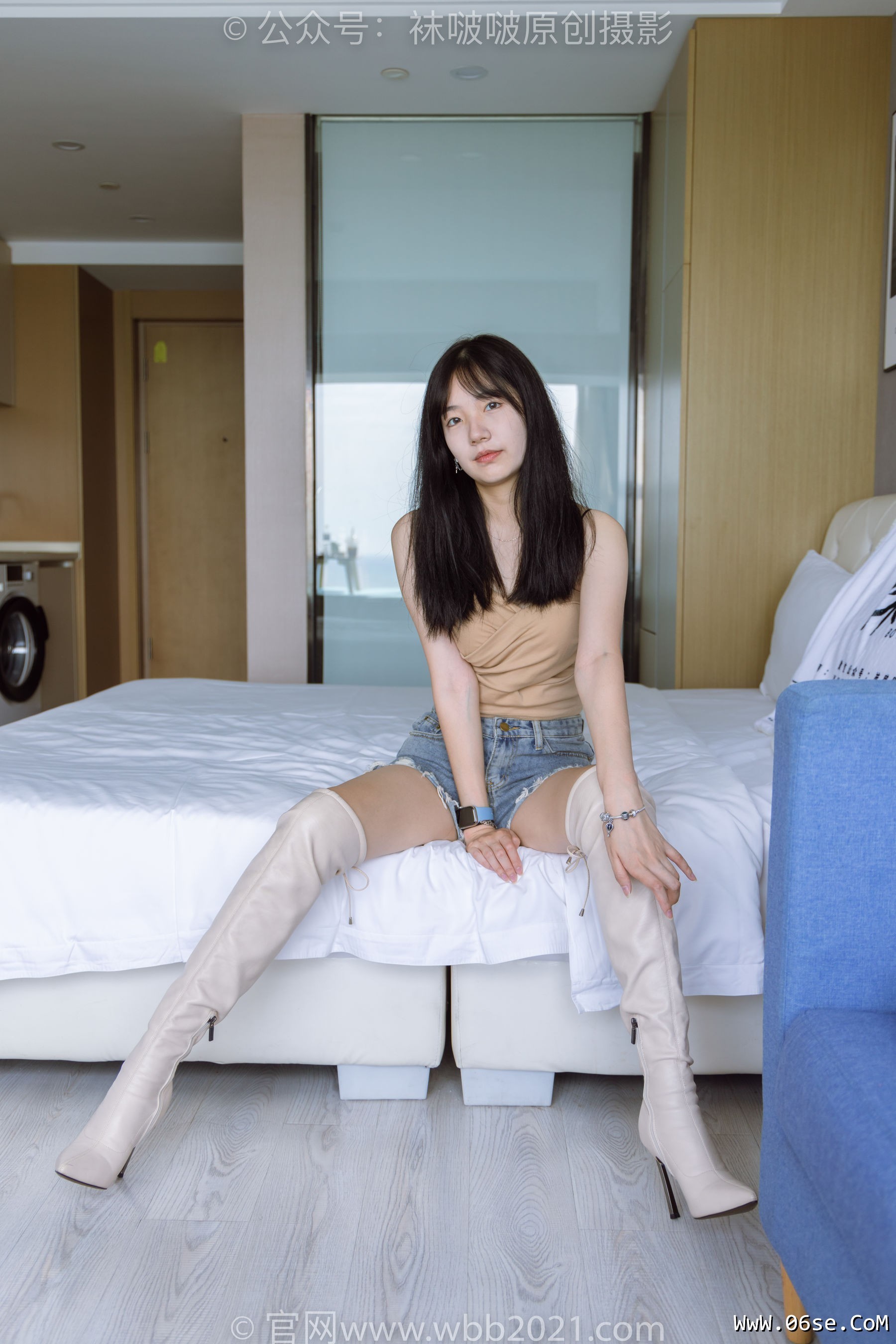 图片[114]-BoBoSocks袜啵啵 No.441 小甜豆 -高跟长靴、白棉袜、裸足[179P]-六色网