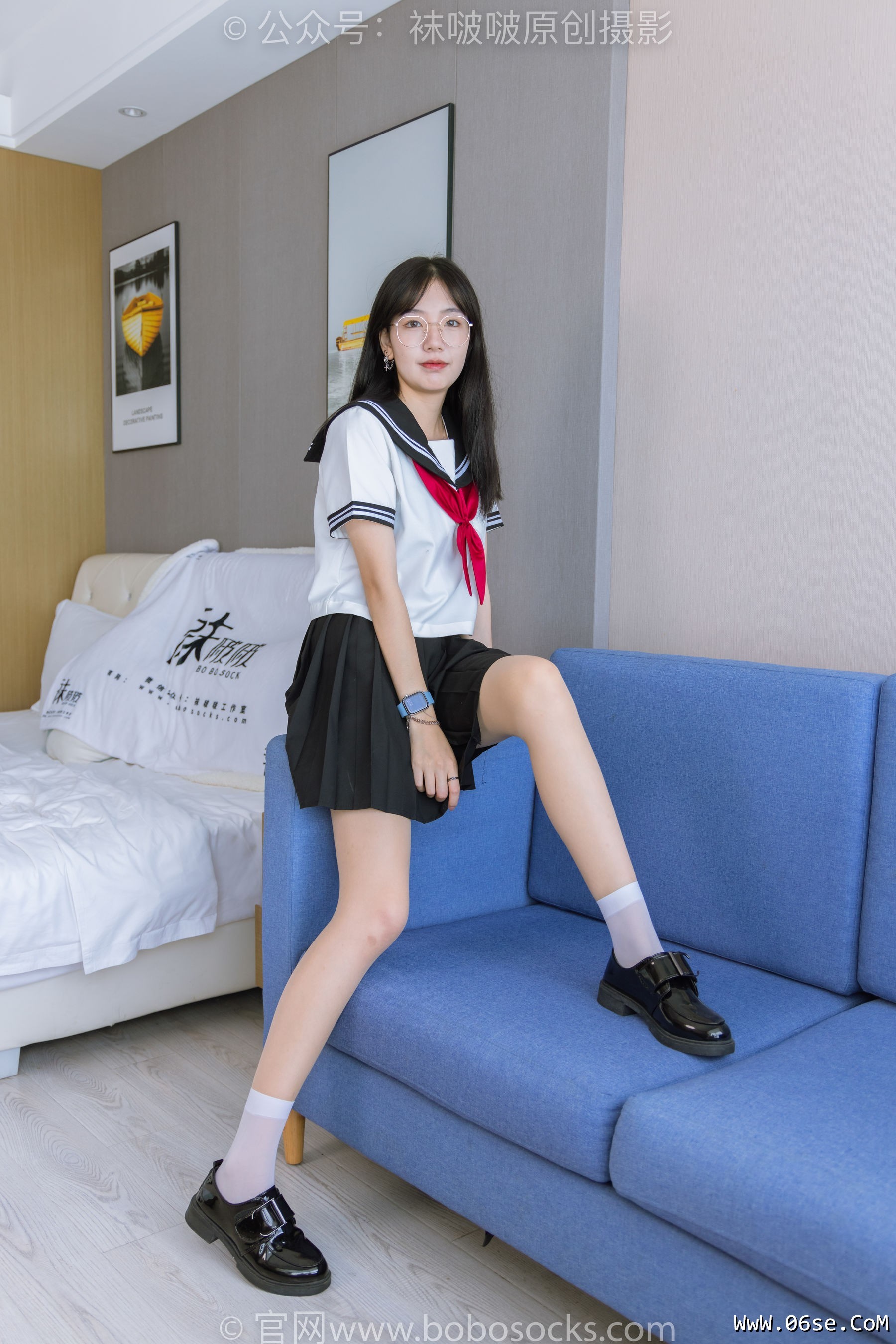 图片[48]-BoBoSocks袜啵啵 No.197 小甜豆-皮鞋、短白丝、肉丝、jk制服[139P]-六色网